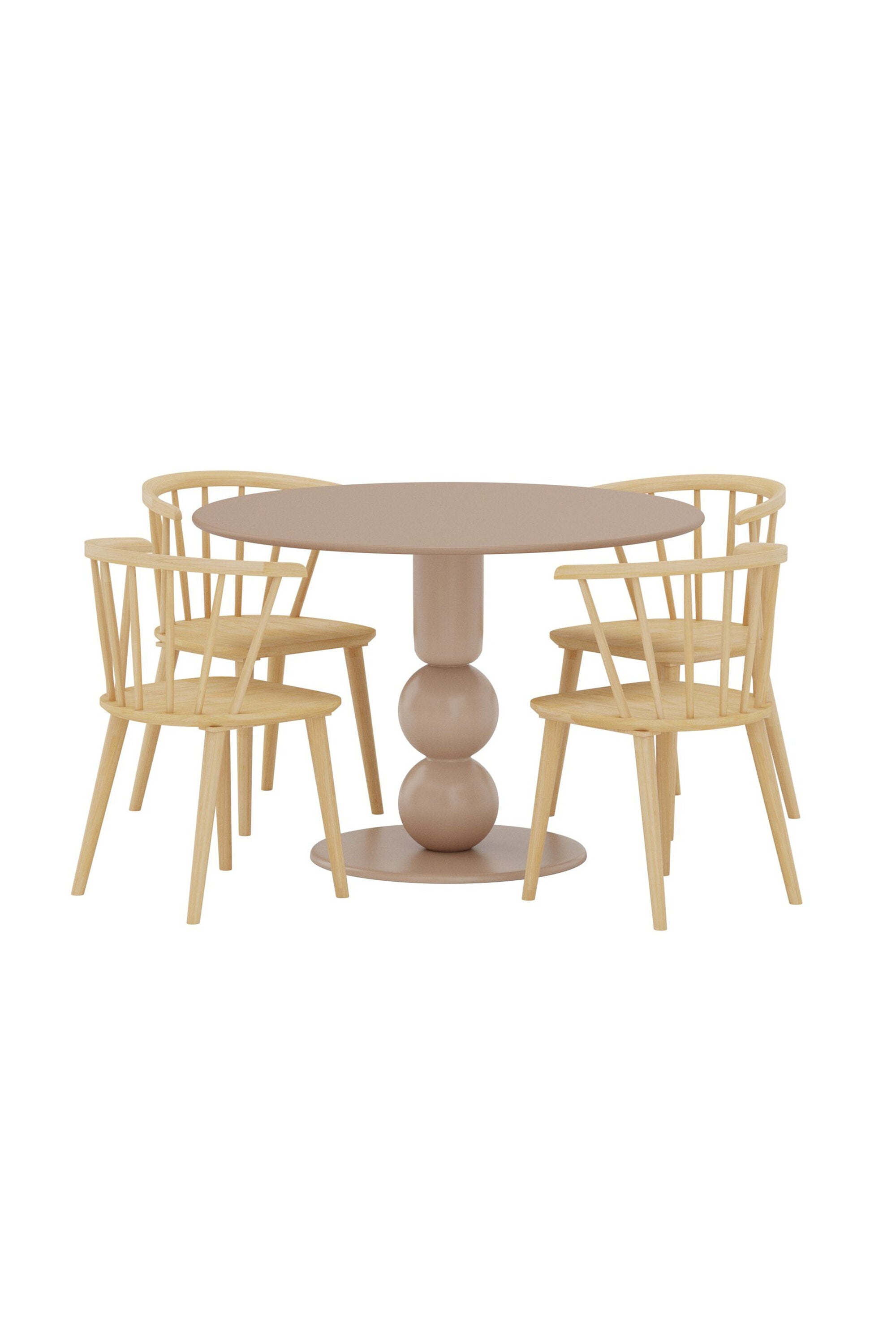 Esszimmertisch Boule mit Bobby Stühlen in präsentiert im Onlineshop von KAQTU Design AG. Bartischset ist von Venture Home