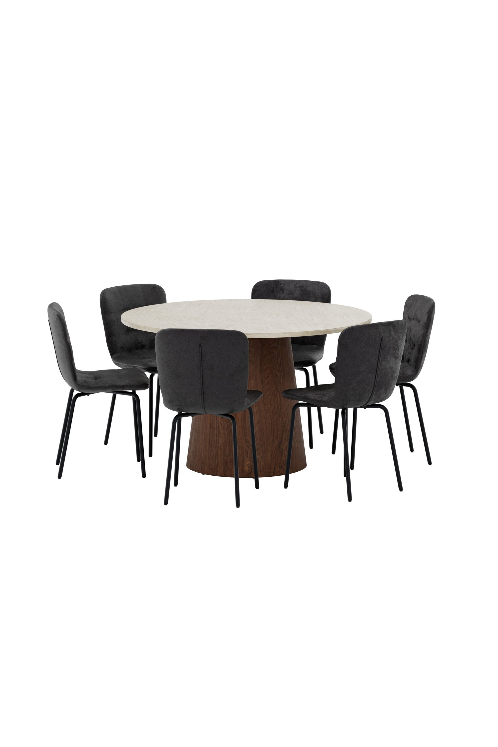 Lanzo Esstisch mit Punsch-Stühlen in präsentiert im Onlineshop von KAQTU Design AG. Bartischset ist von Venture Home