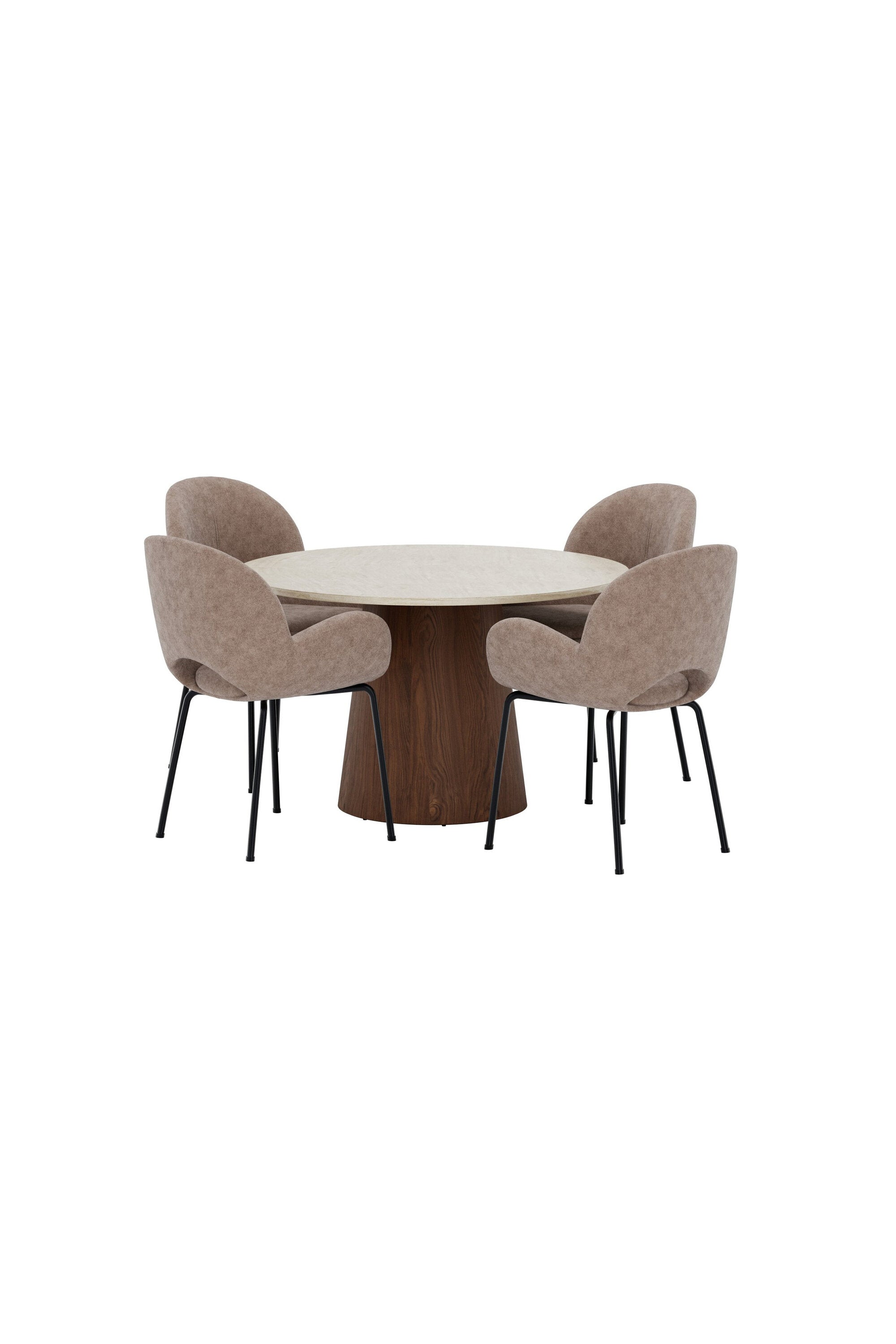 Lanzo Esstisch mit Florensa Stühlen in präsentiert im Onlineshop von KAQTU Design AG. Bartischset ist von Venture Home