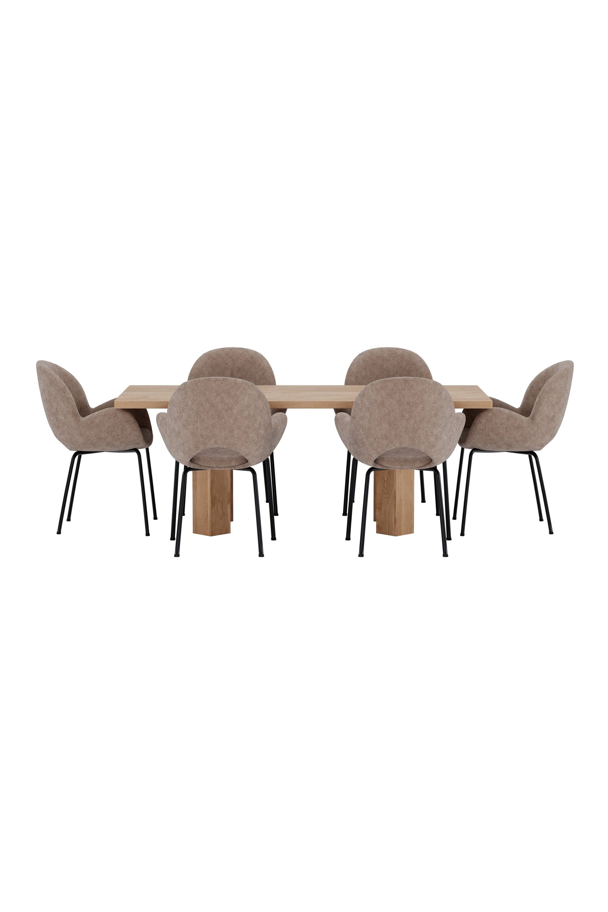 Lillehammer Esstisch mit Florensa-Stühlen in präsentiert im Onlineshop von KAQTU Design AG. Esszimmerset ist von Venture Home
