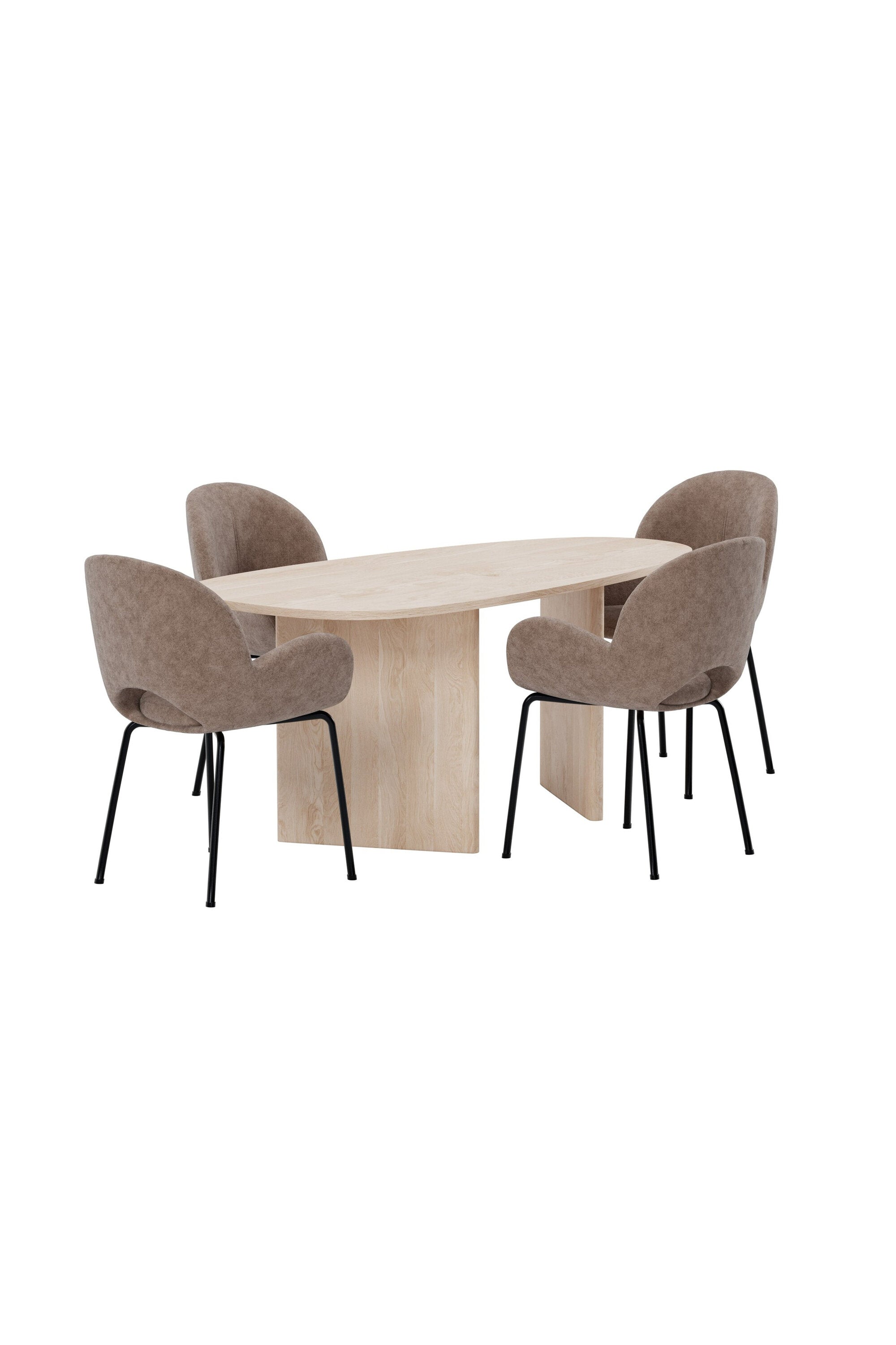 Grönvik Esstisch mit Florensa-Stühlen in präsentiert im Onlineshop von KAQTU Design AG. Esszimmerset ist von Venture Home