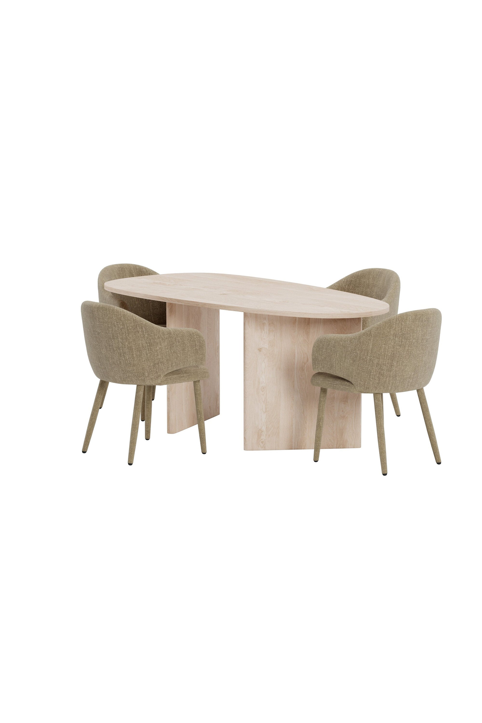 Grönvik Esstisch mit Evelin-Stühlen in präsentiert im Onlineshop von KAQTU Design AG. Esszimmerset ist von Venture Home