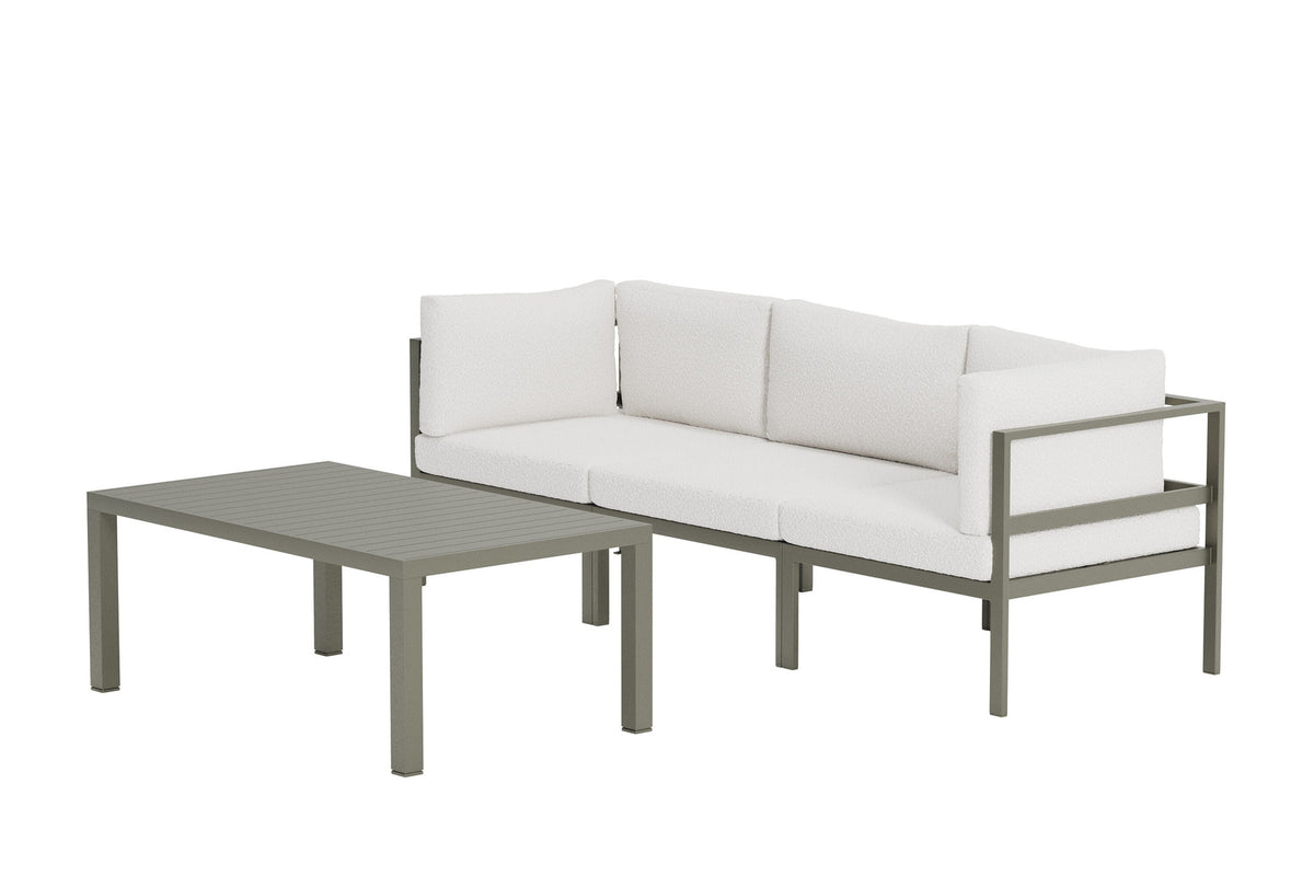 Copacabana Sofa-Set in Weiss präsentiert im Onlineshop von KAQTU Design AG. Loungeset ist von Venture Home