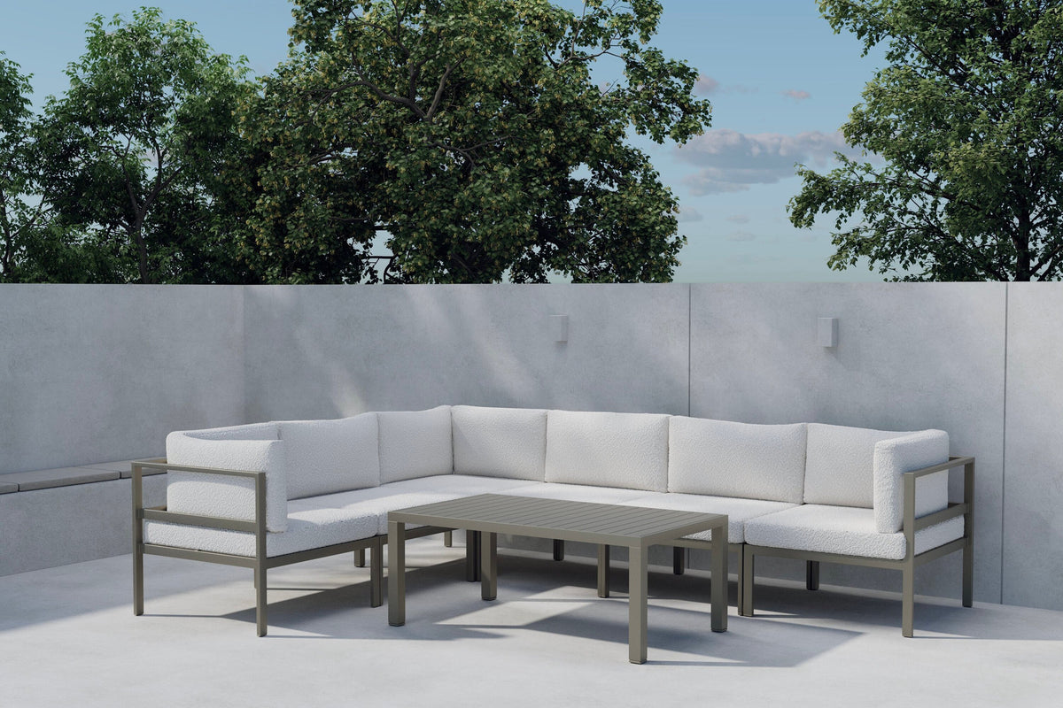 Copacabana Sofa-Set in Weiss präsentiert im Onlineshop von KAQTU Design AG. Loungeset ist von Venture Home