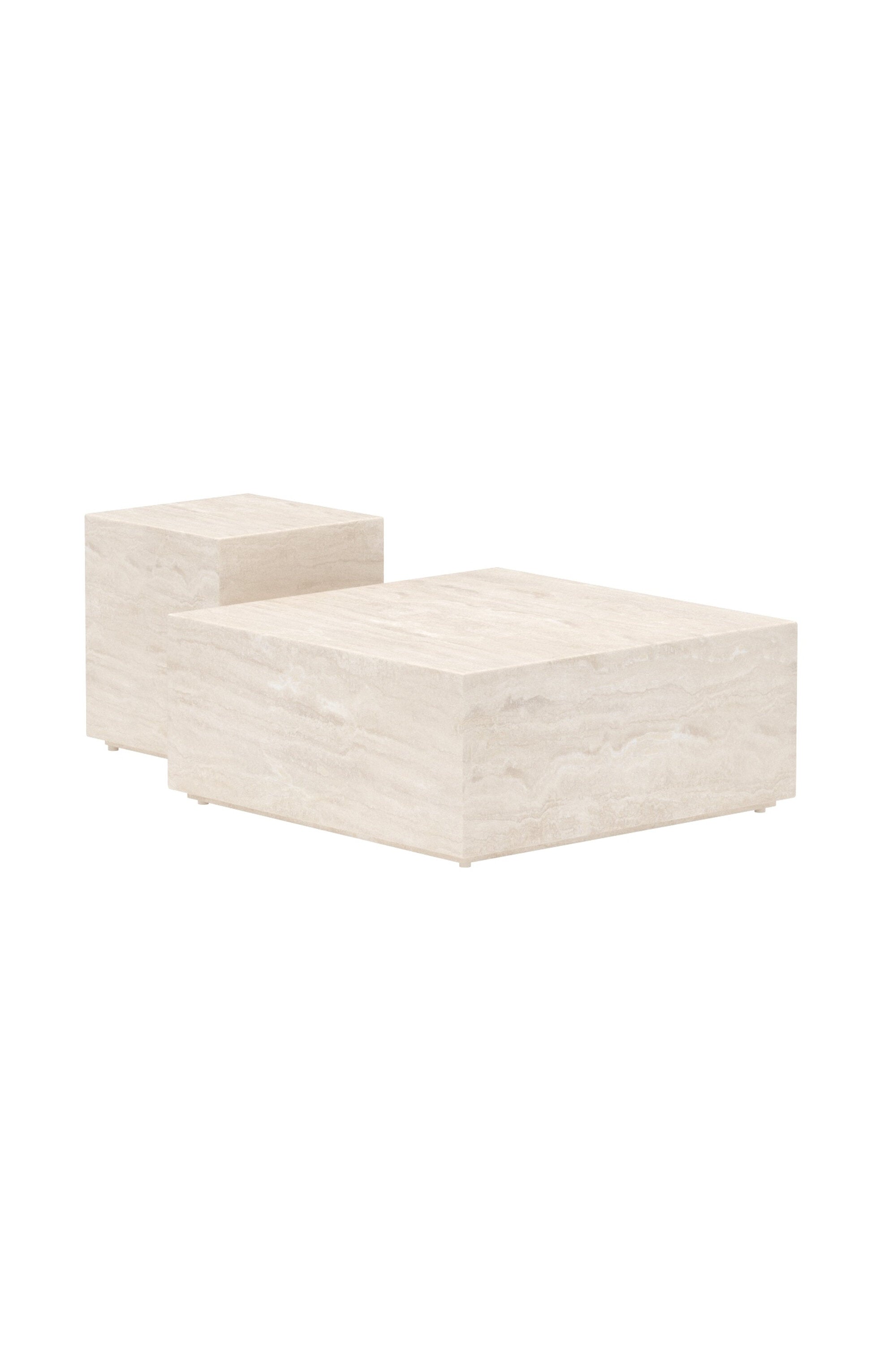 Lissabon Sofa-Tisch in Beige präsentiert im Onlineshop von KAQTU Design AG. Beistelltisch ist von Venture Home