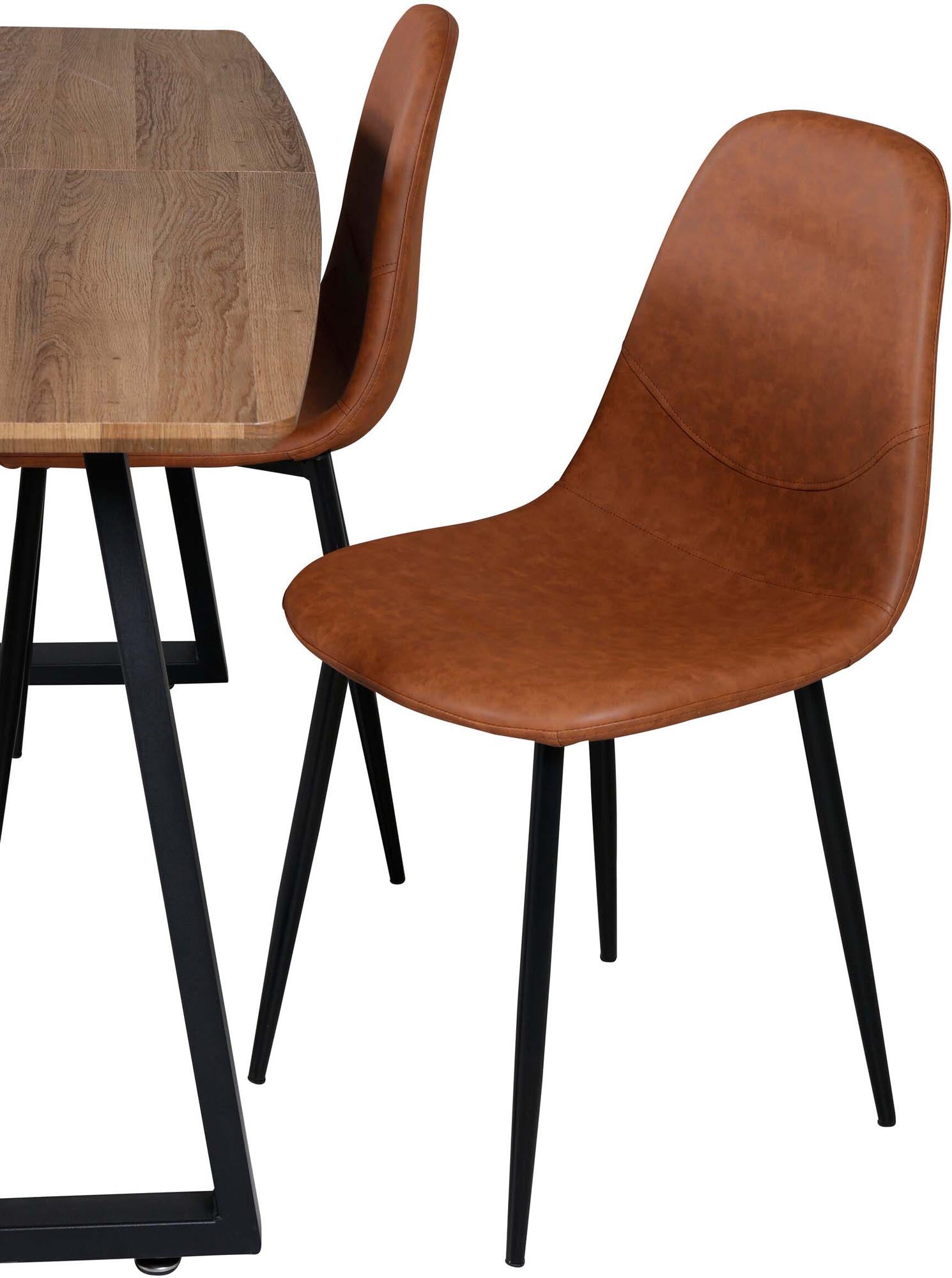 Das Inca Esszimmerset (Polar) von Venture Home bietet stilvolles Design mit einem 160cm Tisch und 4 Stühlen für Ihr Zuhause.