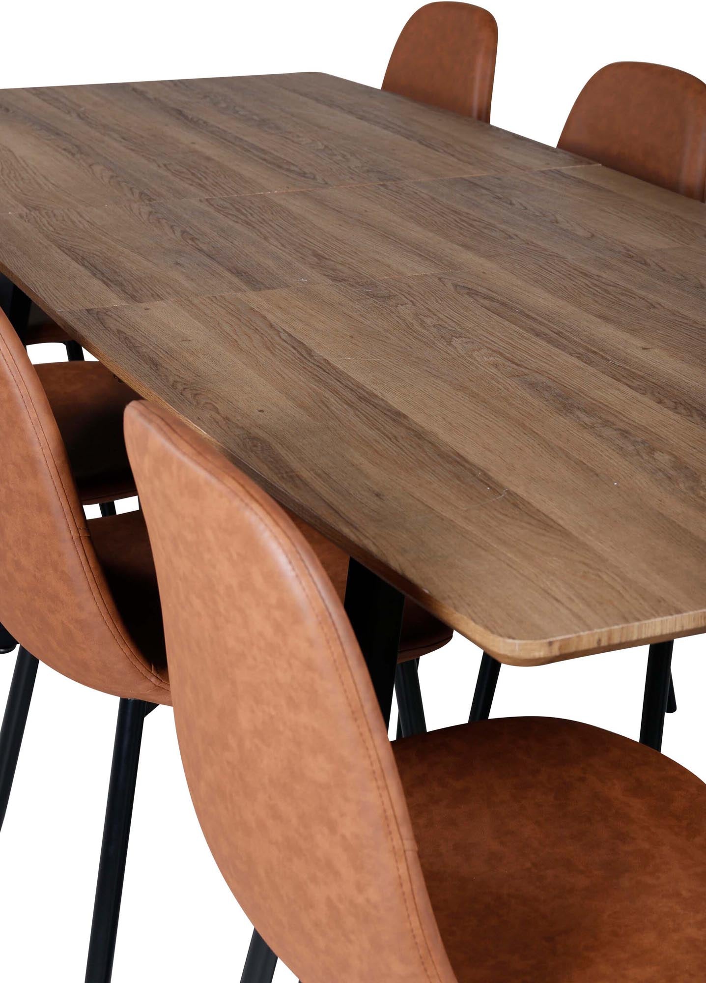 Inca Esszimmerset ausziehbar 160cm/8St. in Schwarz Braun präsentiert im Onlineshop von KAQTU Design AG. Esszimmerset ist von Venture Home