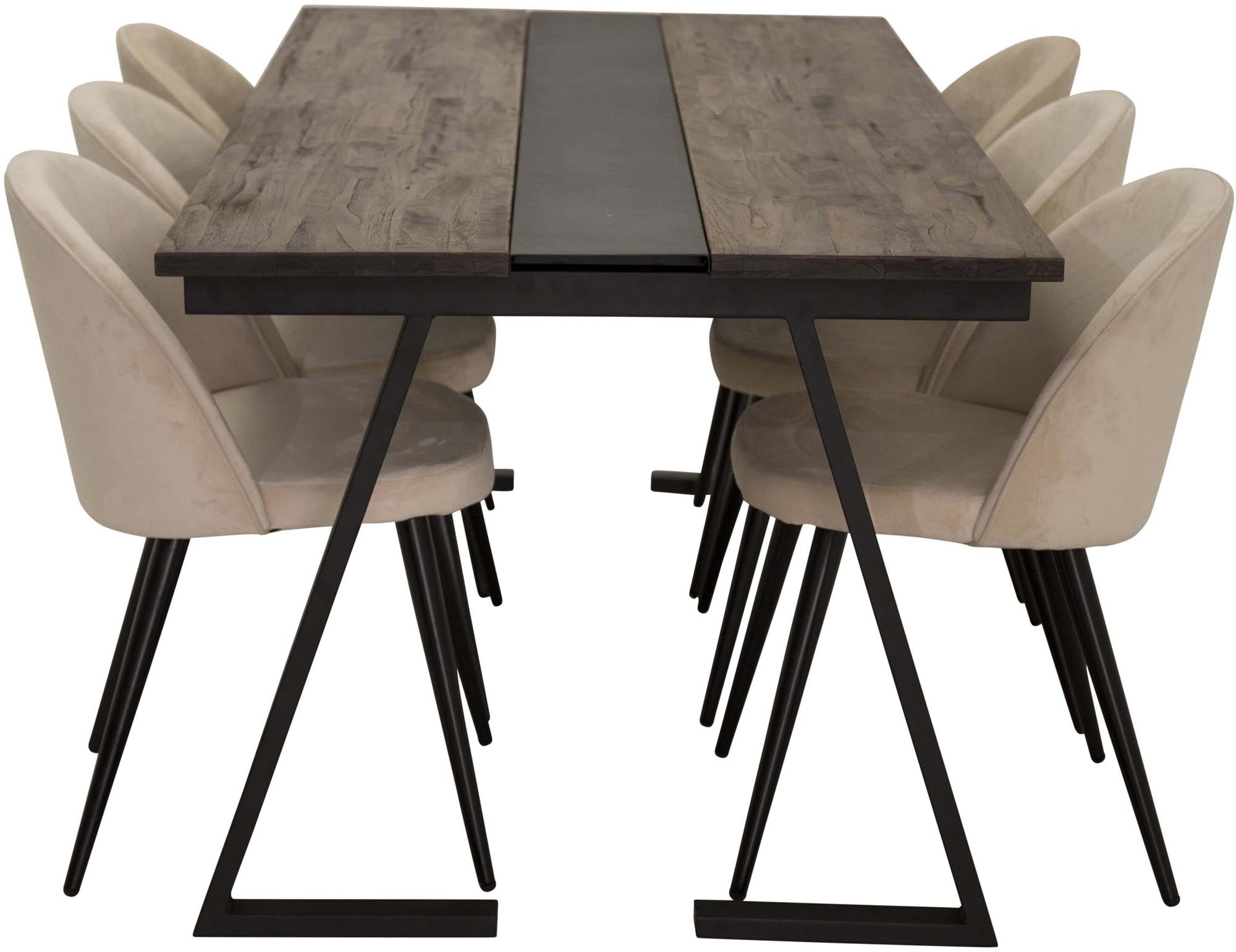 Jakarta Esszimmerset: Zeitloses Design trifft auf samtige Eleganz.