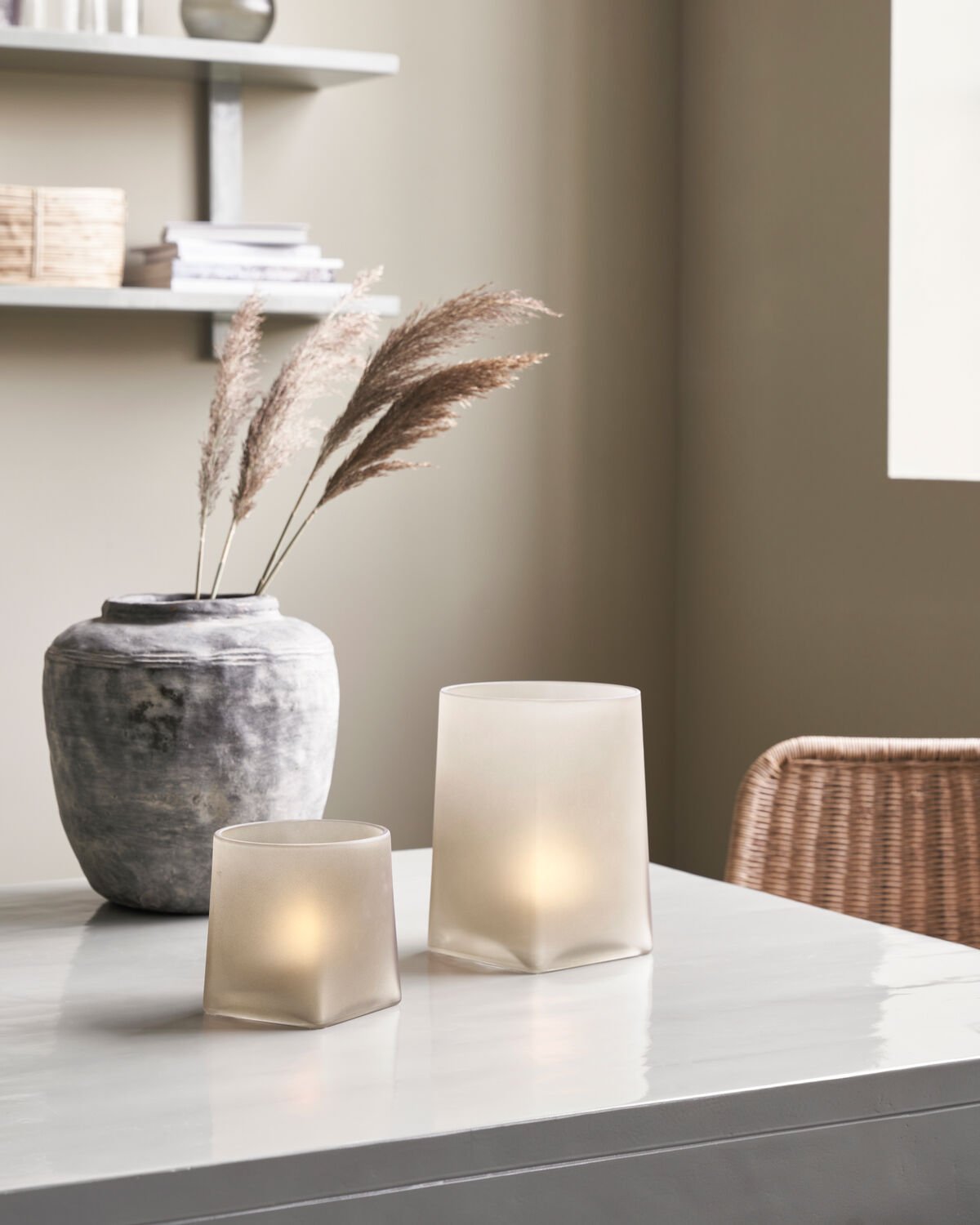 Kerzenständer, HDMade, Hellbraun in Hellbraun präsentiert im Onlineshop von KAQTU Design AG. Kerzenständer ist von House Doctor
