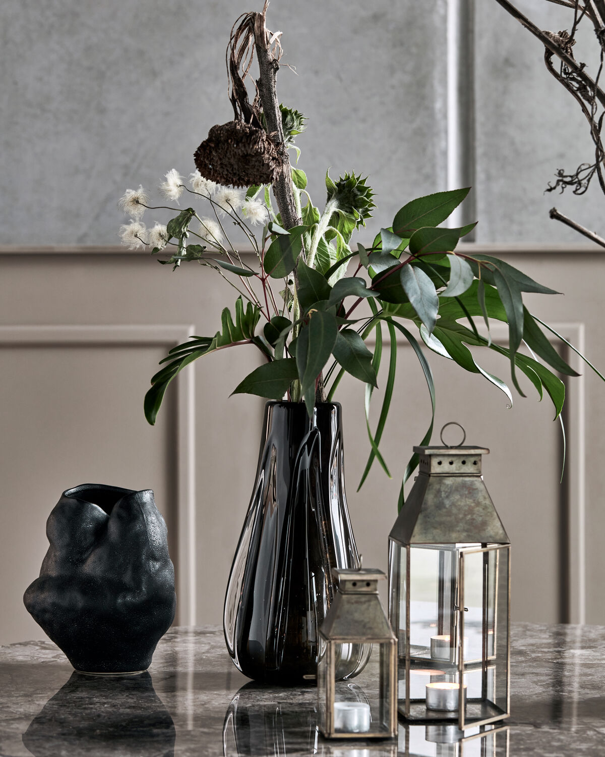 Vase, HDRamm, Braun in Braun präsentiert im Onlineshop von KAQTU Design AG. Vase ist von House Doctor