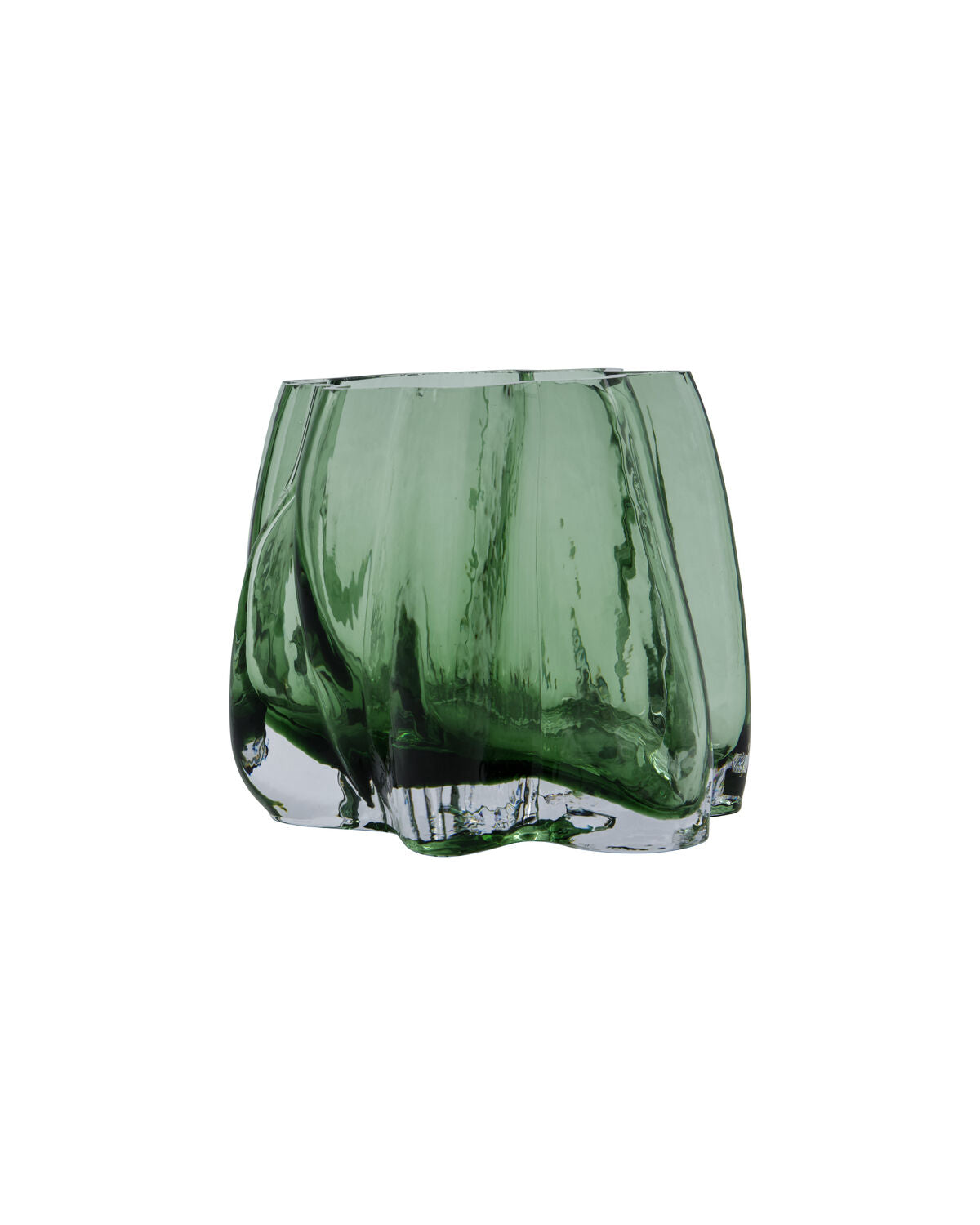 Teelichthalter, HDCurva, Grün in Grün präsentiert im Onlineshop von KAQTU Design AG. Kerzenständer ist von House Doctor