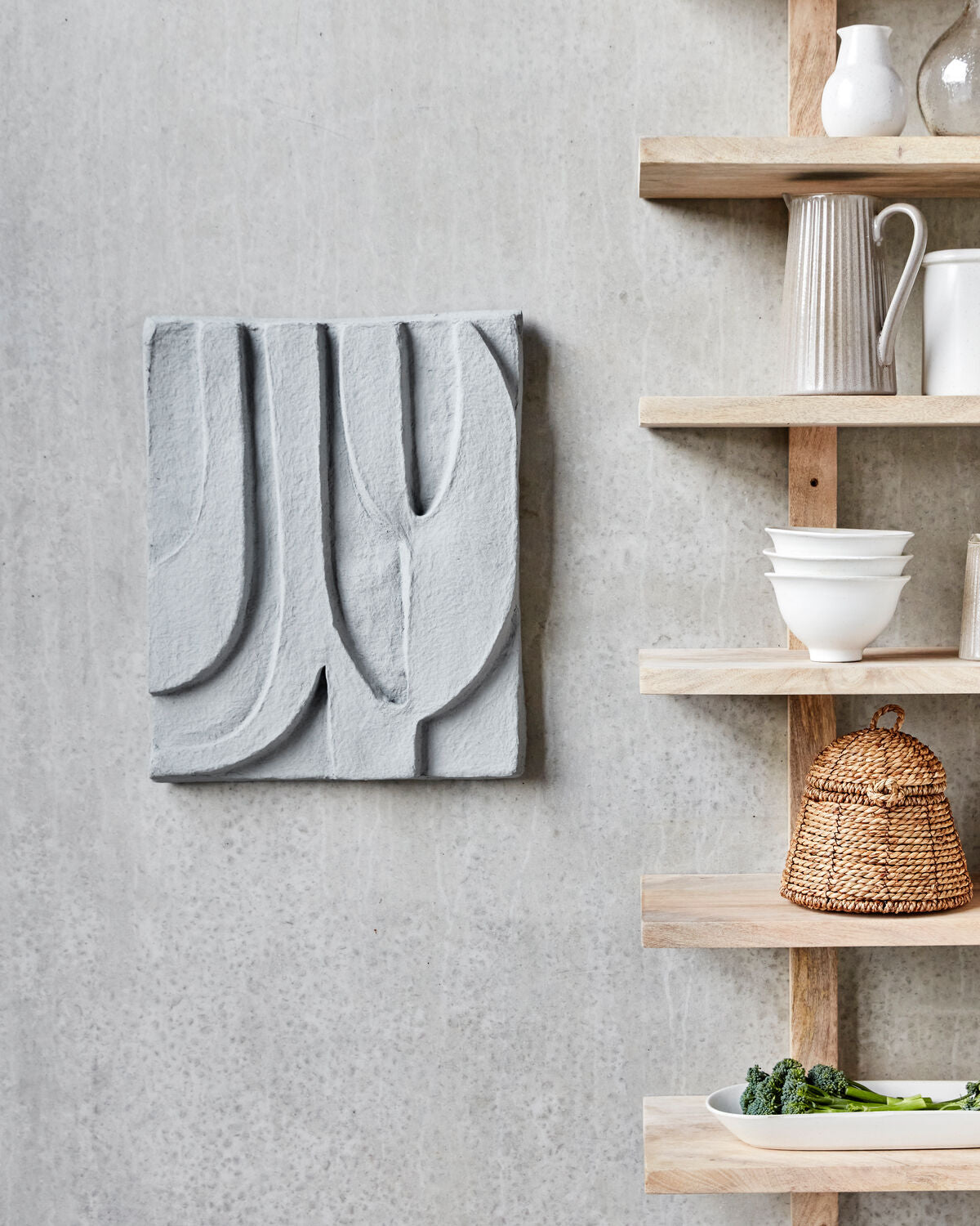 Wandobjekt, HDMachie, Grau in Grau präsentiert im Onlineshop von KAQTU Design AG. Wand-Dekoration ist von House Doctor