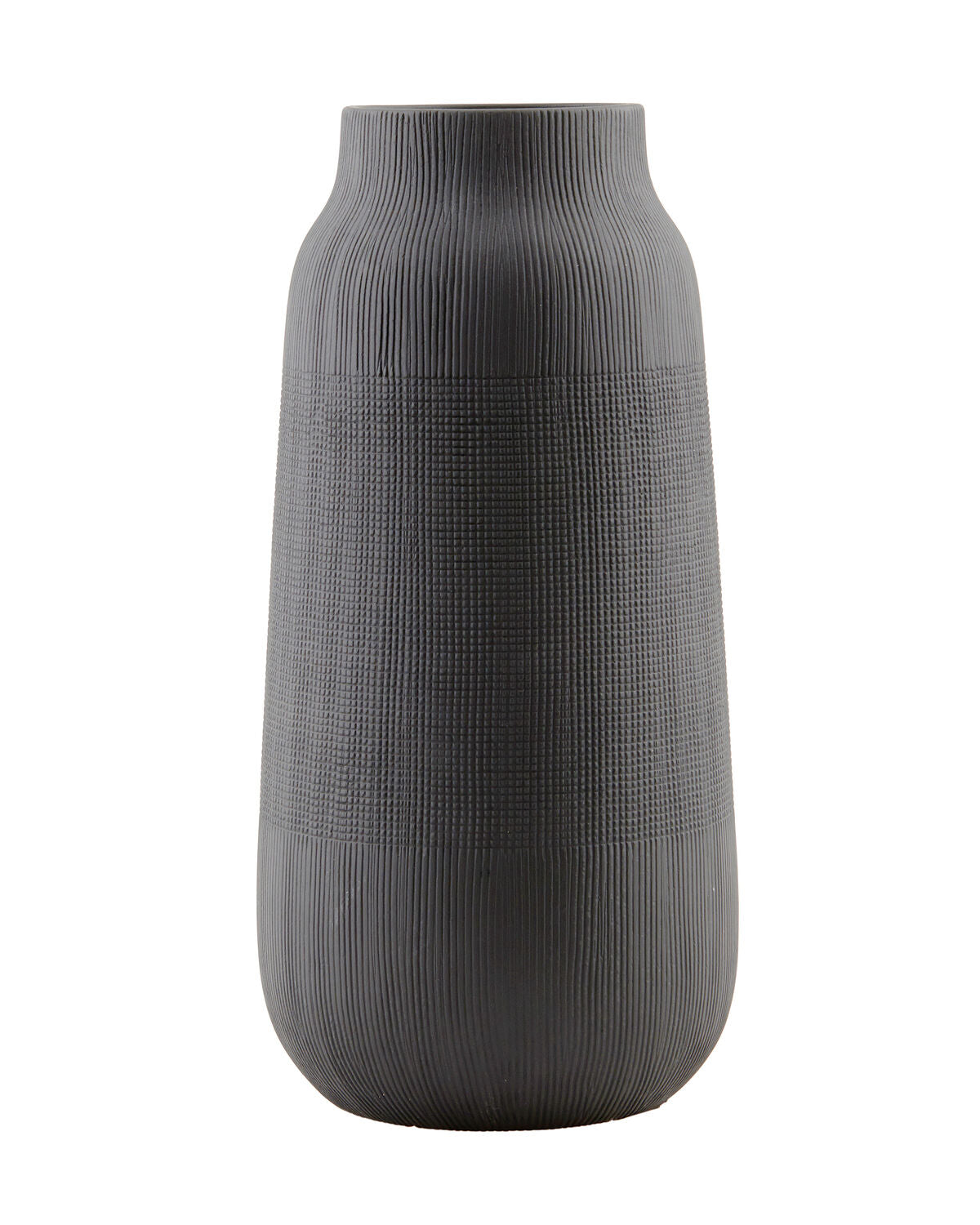 Vase, Groove in Schwarz präsentiert im Onlineshop von KAQTU Design AG. Vase ist von House Doctor