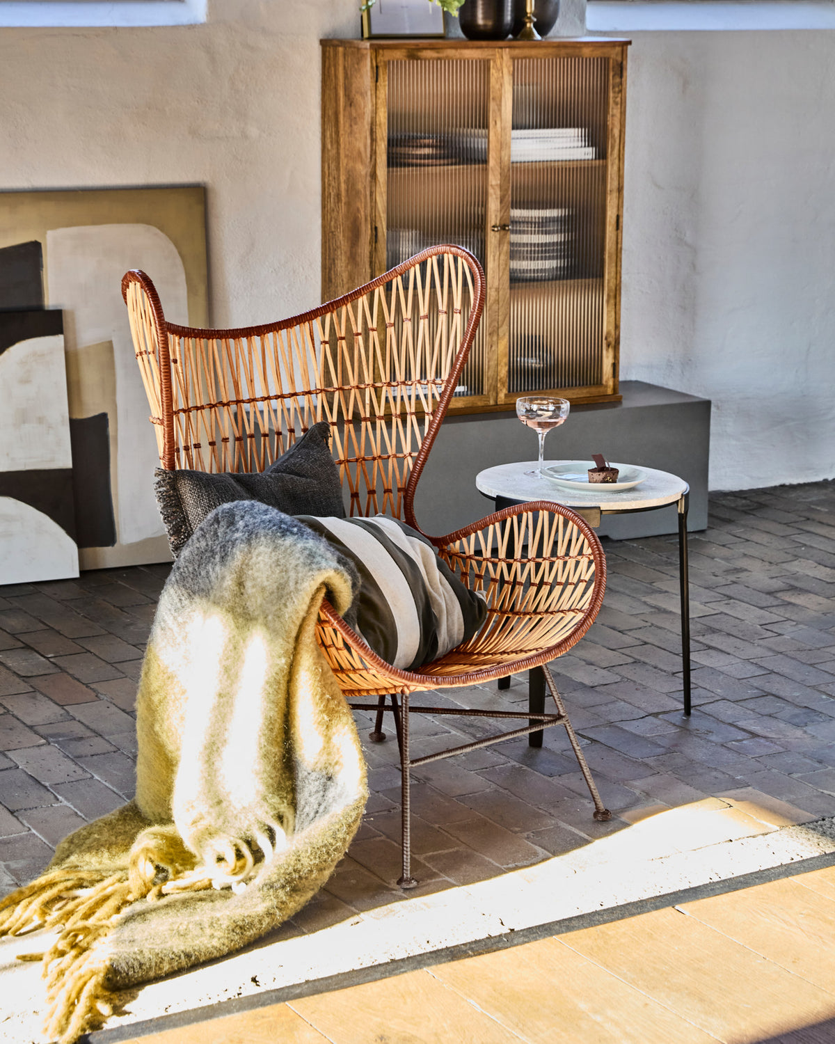 Lounge-Sessel, HDFlow, Natur in Natur präsentiert im Onlineshop von KAQTU Design AG. Sessel mit Armlehnen ist von House Doctor
