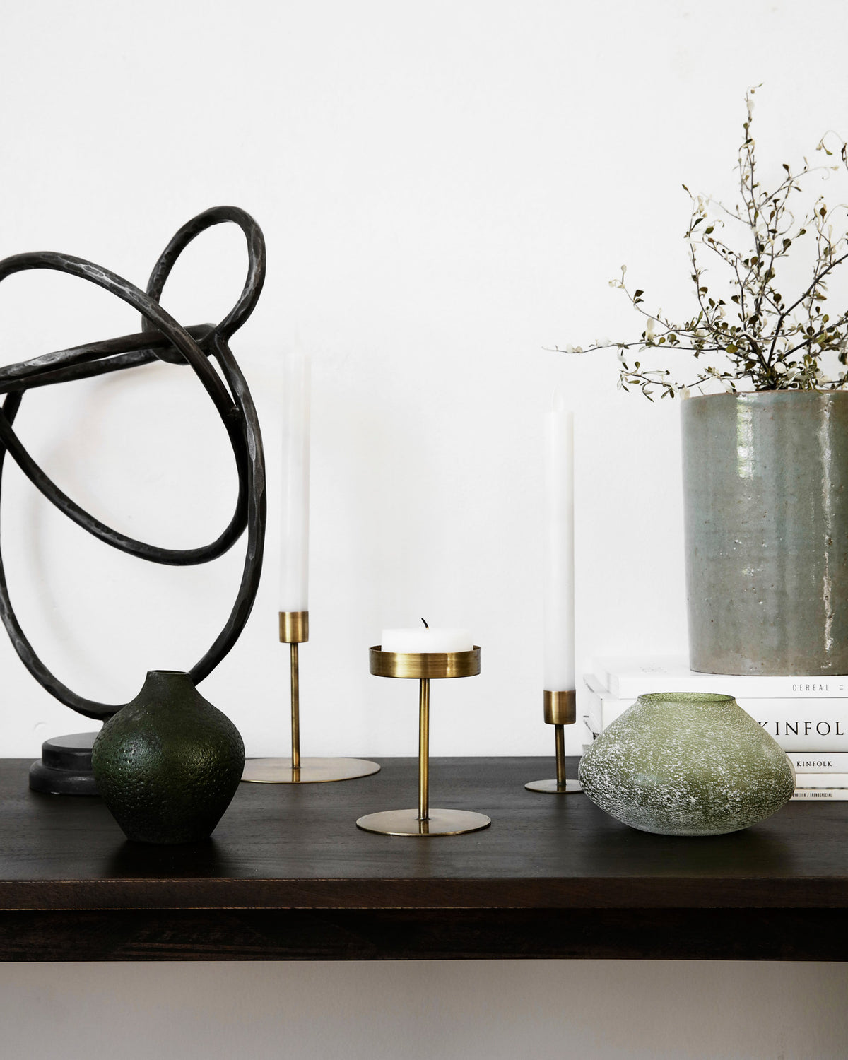 Kerzenständer, Anit in Antikes Messing präsentiert im Onlineshop von KAQTU Design AG. Einzelleuchter ist von House Doctor