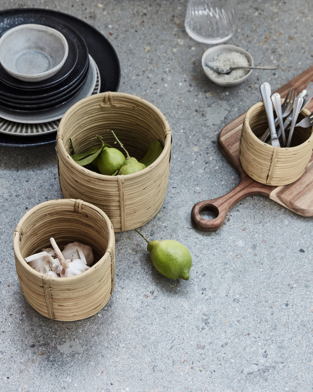 Körbe, HDLinder, Natur in Natur präsentiert im Onlineshop von KAQTU Design AG. Aufbewahrungskorb ist von House Doctor