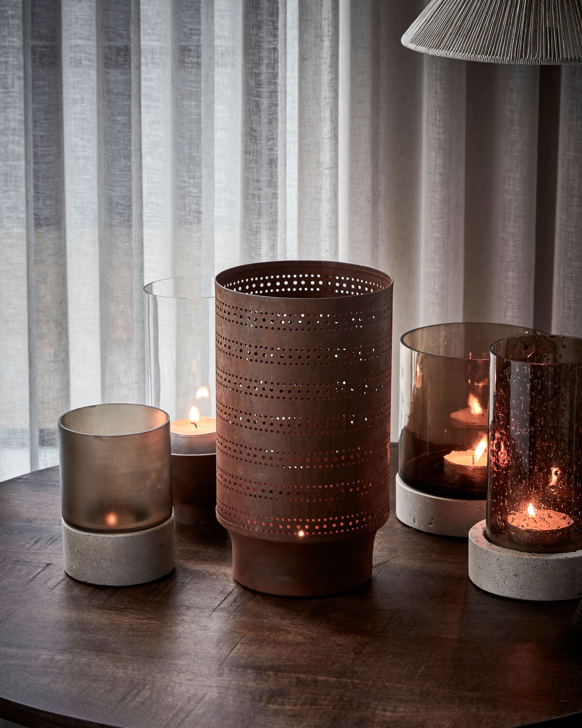 Kerzenständer, HDKutu, Rot gebrannt in Rot gebrannt präsentiert im Onlineshop von KAQTU Design AG. Laterne ist von House Doctor