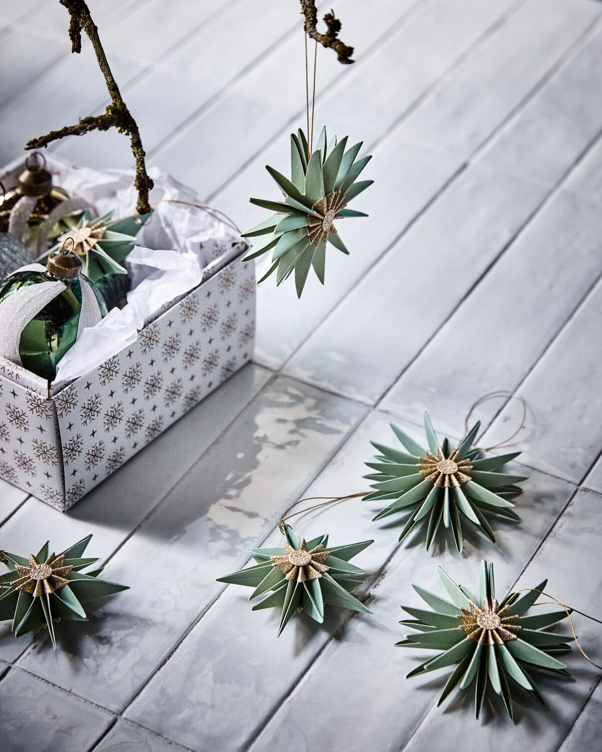 Ornamente, HDStari, Grün;Champagner in Grün, Champagner präsentiert im Onlineshop von KAQTU Design AG. Weihnachtszubehör ist von House Doctor