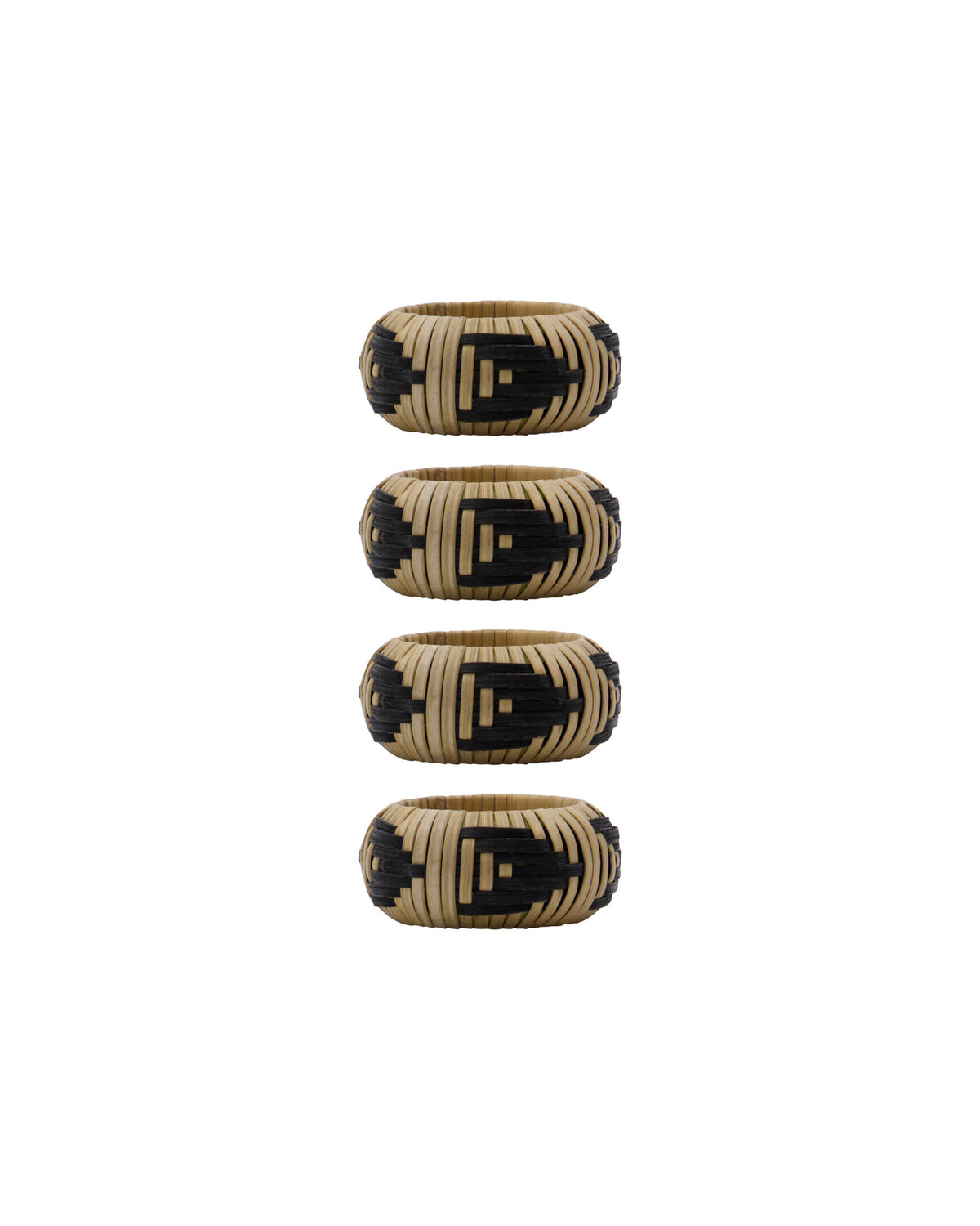 Serviettenringe, HDBam, Natur,Schwarz in Natur, Schwarz präsentiert im Onlineshop von KAQTU Design AG. Serviettenhalter ist von House Doctor