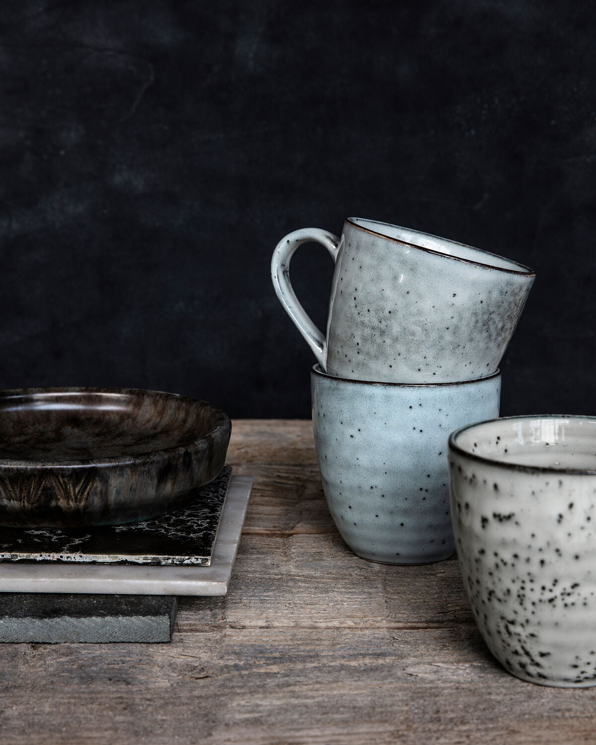 Krug, Rustic in Grau/Blau präsentiert im Onlineshop von KAQTU Design AG. Kanne ist von House Doctor