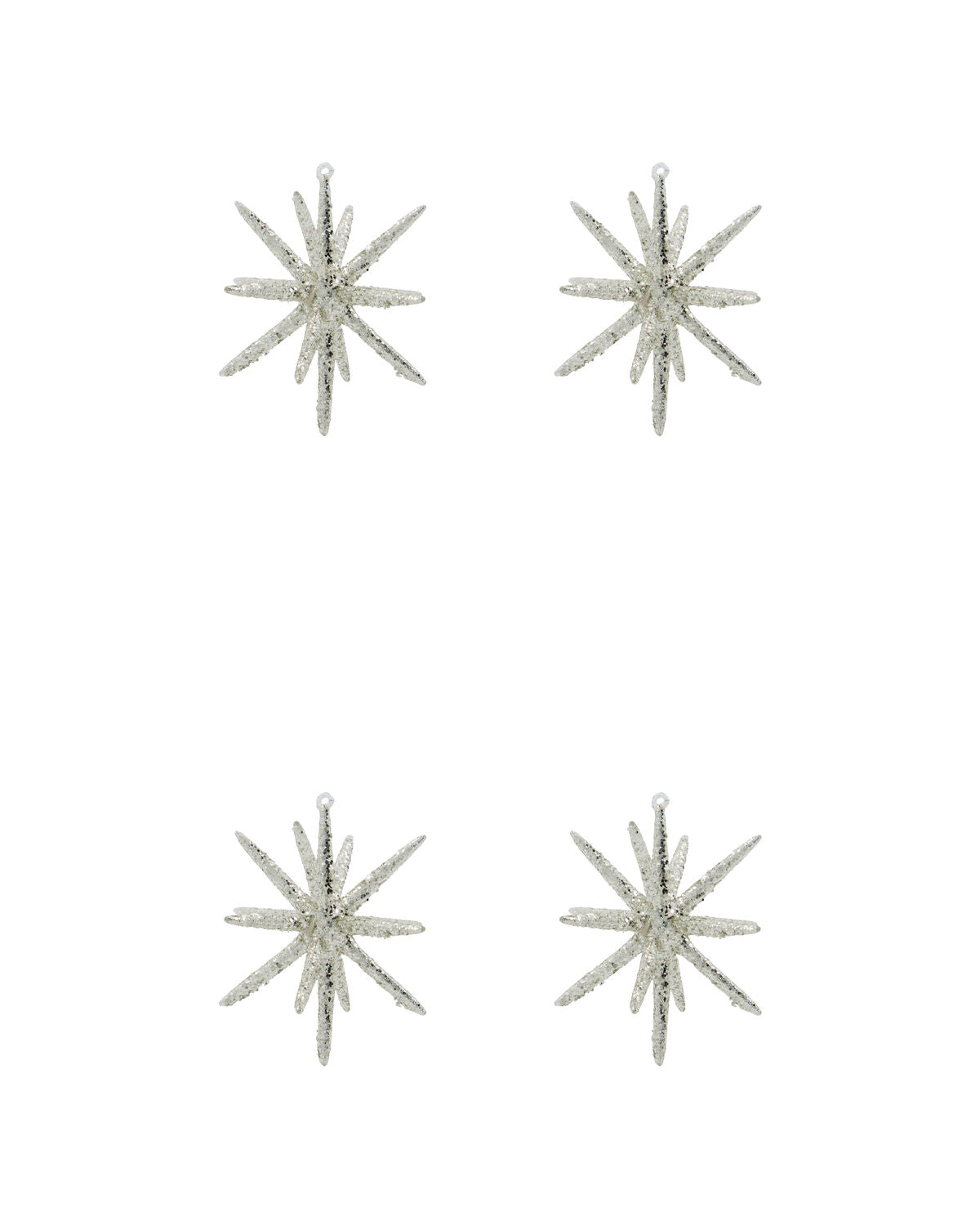 Ornamente, HDSpike, Silber m. Glitzer in Silber m. Glitzer präsentiert im Onlineshop von KAQTU Design AG. Weihnachtszubehör ist von House Doctor