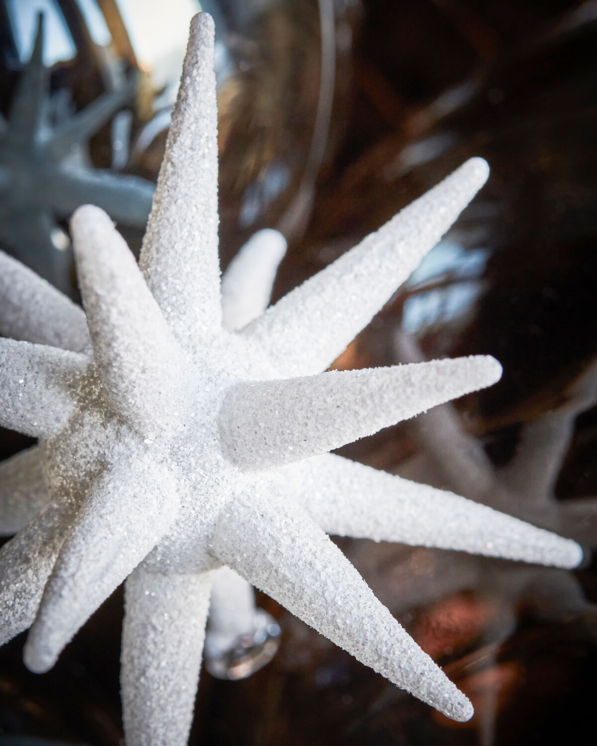 Ornamente, HDSpike, Weiß mit funkeln in Weiß mit funkeln präsentiert im Onlineshop von KAQTU Design AG. Weihnachtszubehör ist von House Doctor