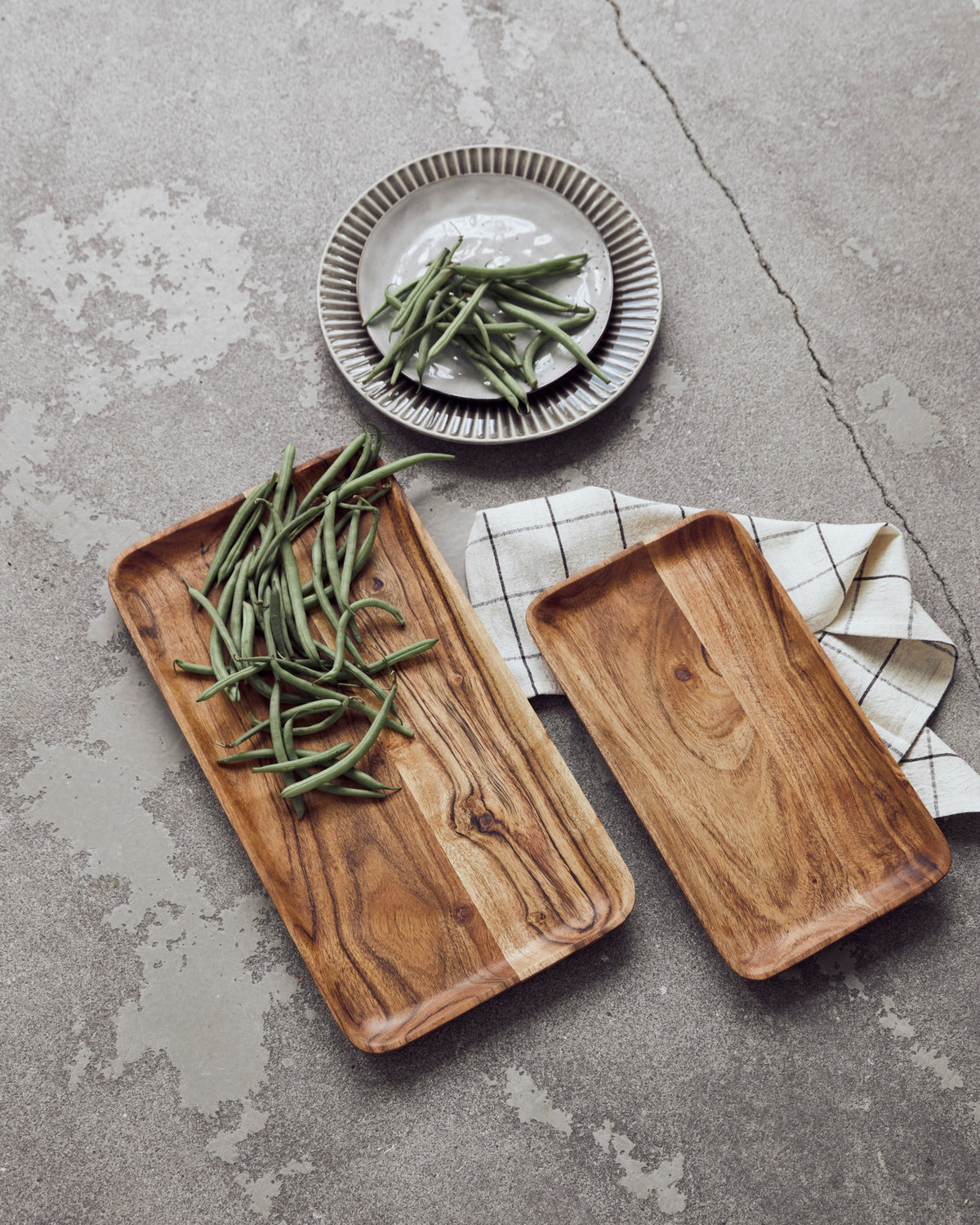 Tabletts, HDWood, Natur in Natur präsentiert im Onlineshop von KAQTU Design AG. Tablett ist von House Doctor