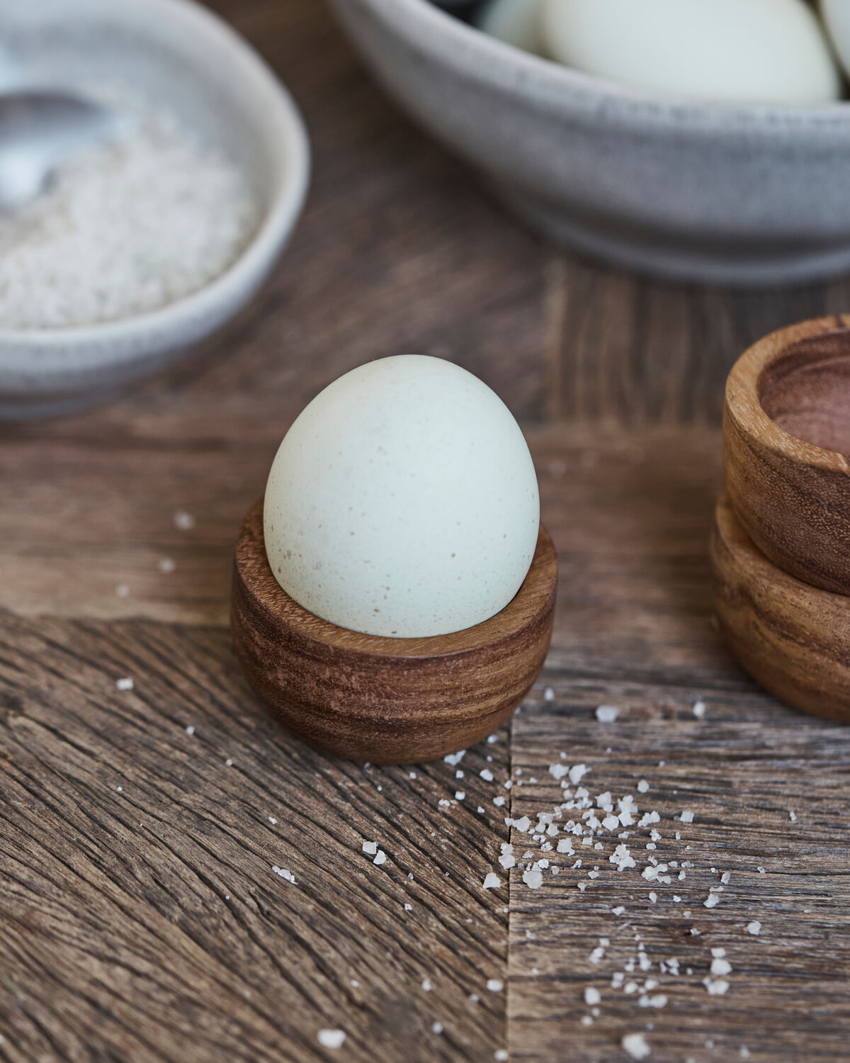 Eierbecher, HDWood, Natur in Natur präsentiert im Onlineshop von KAQTU Design AG. Eierbecher ist von House Doctor