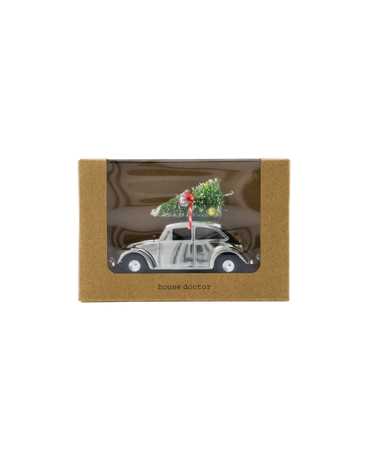 Dekoration, HDMini Xmas car, Silber in Silber präsentiert im Onlineshop von KAQTU Design AG. Weihnachtszubehör ist von House Doctor