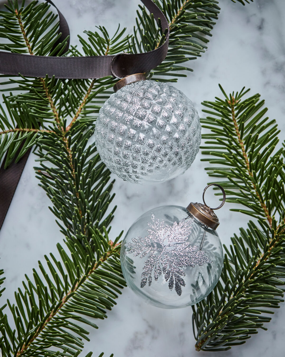 Ornamente, HDSnowi, Klar;Silber in Klar, Silber präsentiert im Onlineshop von KAQTU Design AG. Weihnachtszubehör ist von House Doctor
