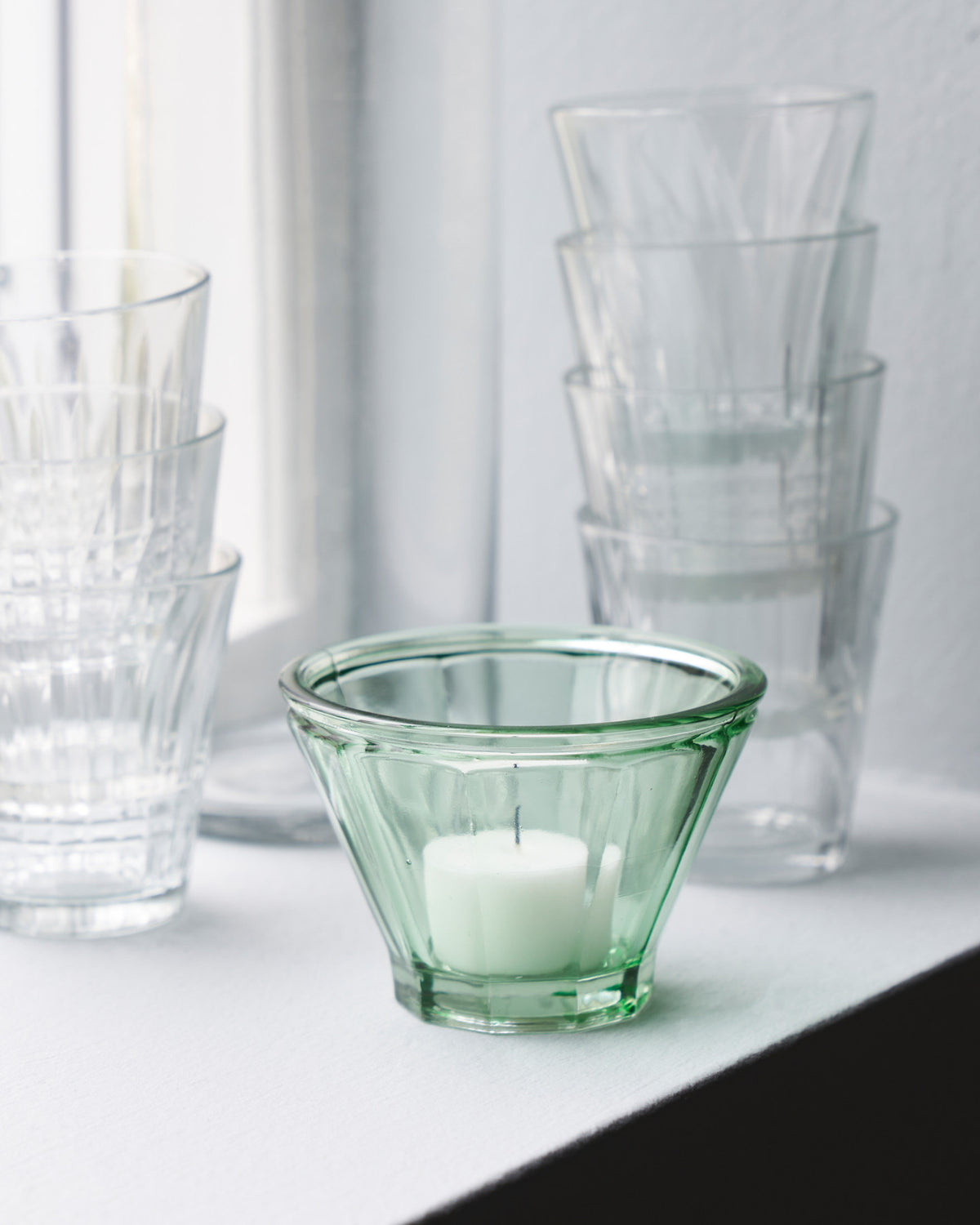 Teelichthalter, HDFren, Grün in Grün präsentiert im Onlineshop von KAQTU Design AG. Kerzenständer ist von House Doctor