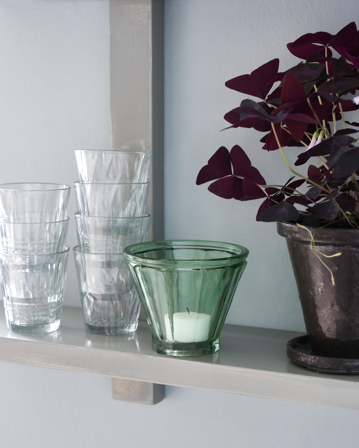 Teelichthalter, HDFren, Grün in Grün präsentiert im Onlineshop von KAQTU Design AG. Kerzenständer ist von House Doctor