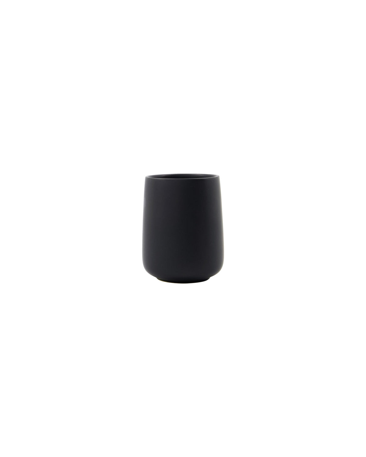 Zahnputzbecher, HDEdga, Schwarz in Schwarz präsentiert im Onlineshop von KAQTU Design AG. Badzubehör ist von House Doctor