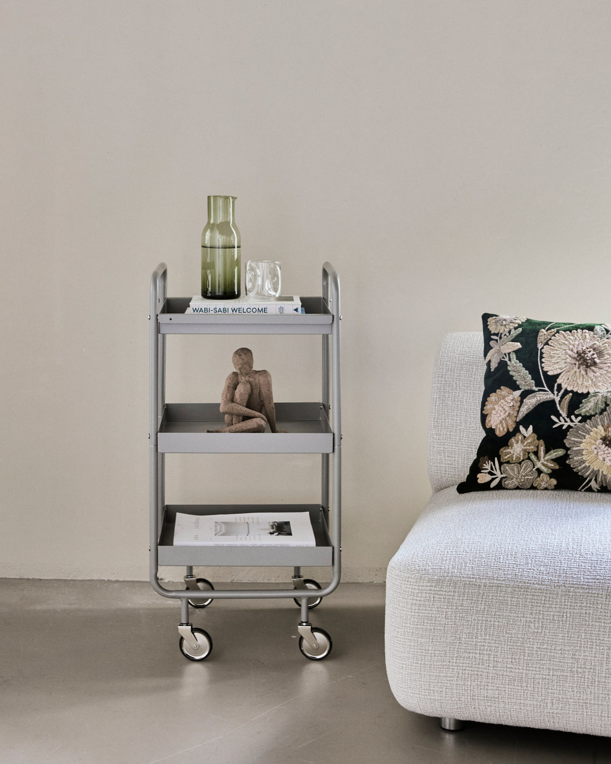 Trolley, HDRoll in Grau präsentiert im Onlineshop von KAQTU Design AG. Servierwagen ist von House Doctor