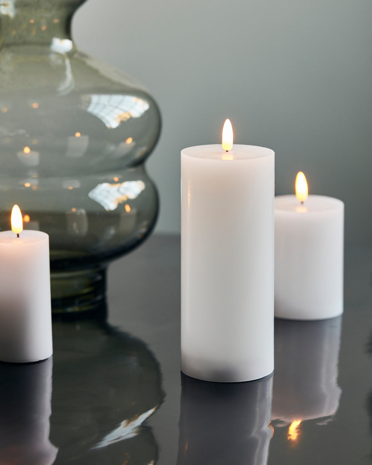 Kerze, LED in Weiss präsentiert im Onlineshop von KAQTU Design AG. Weihnachtszubehör ist von House Doctor