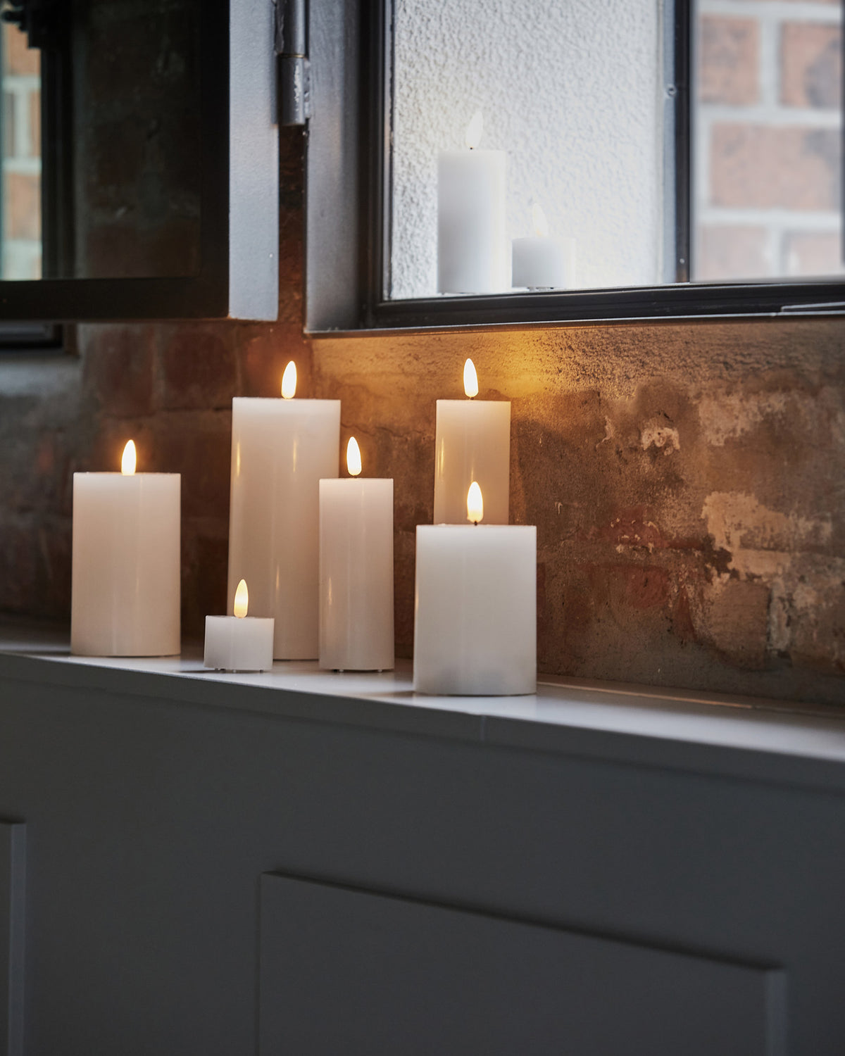 Kerze, LED in Weiss präsentiert im Onlineshop von KAQTU Design AG. Weihnachtszubehör ist von House Doctor