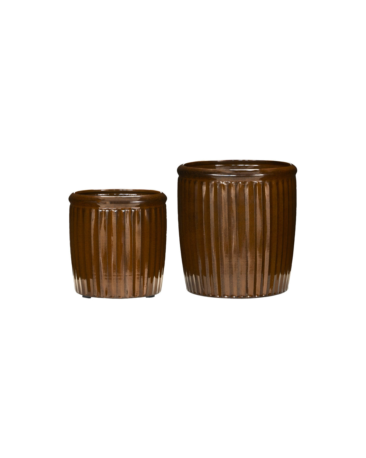 Blumentopf, HDGroove, Braun in Braun präsentiert im Onlineshop von KAQTU Design AG. Pflanzentopf Outdoor ist von House Doctor