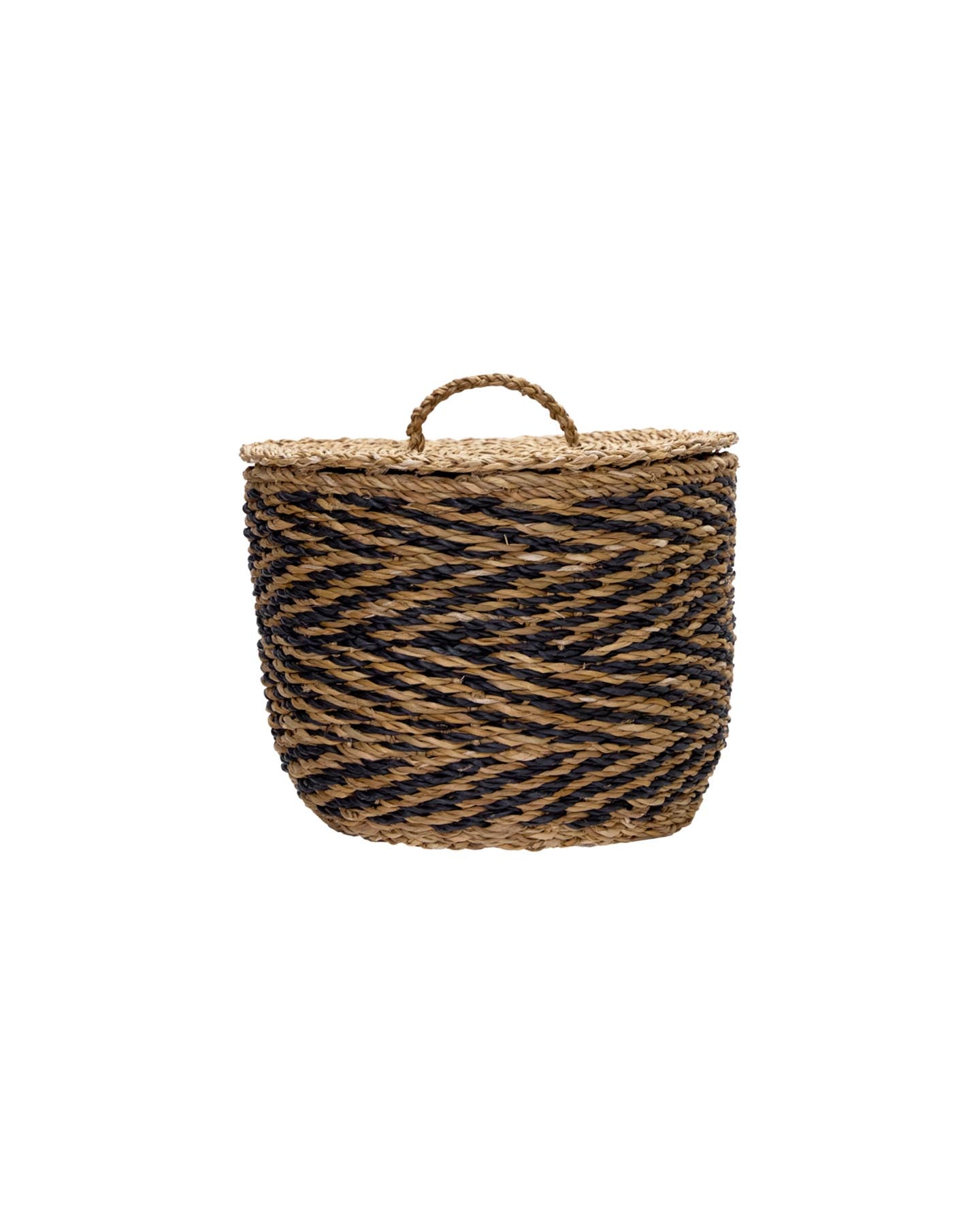 Entdecken Sie den handgeflochtenen Aufbewahrungskorb HDCesto Bunt von House Doctor – ideal für stilvolle Ordnung und modernes Wohnen.