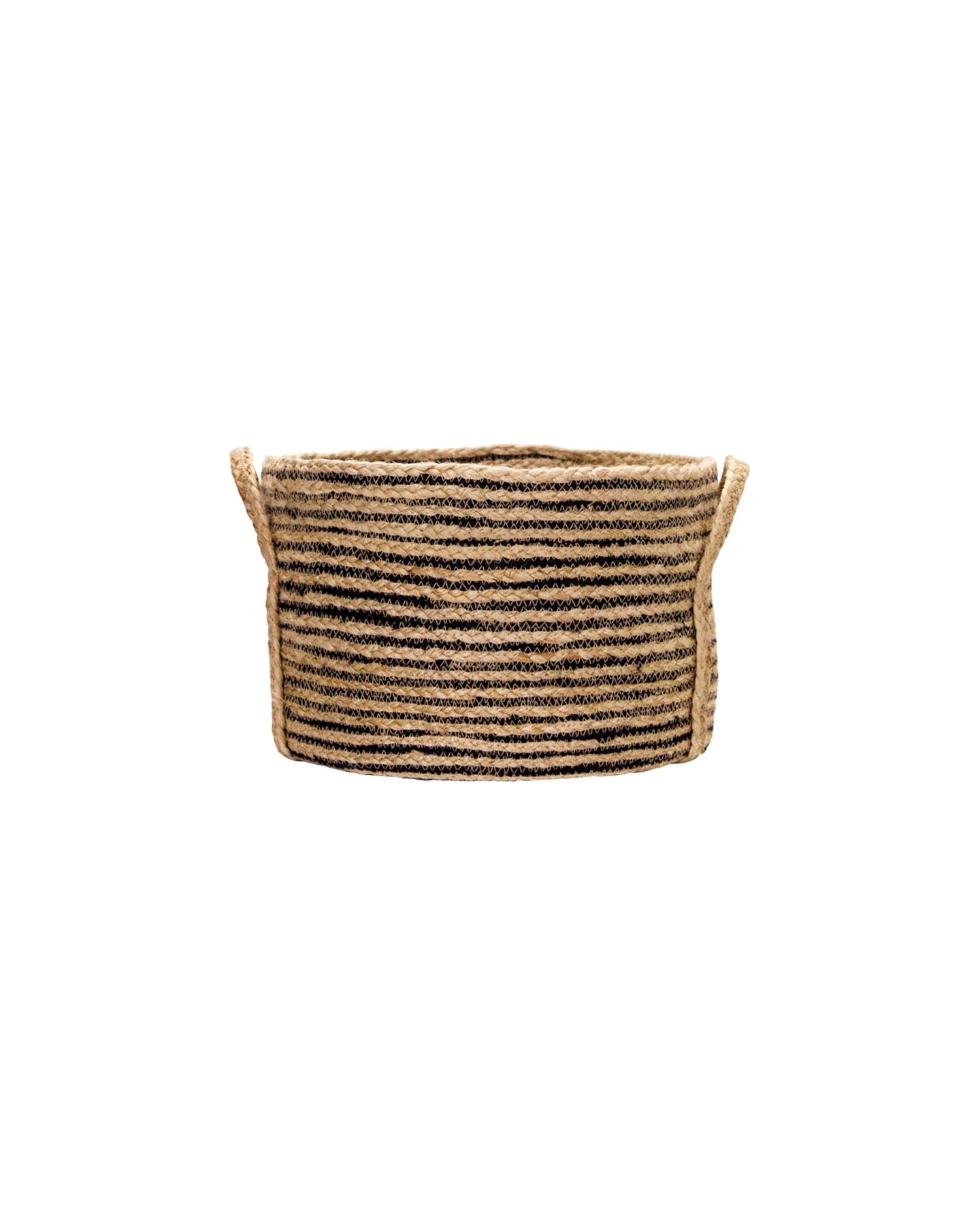 Der HDDungi Aufbewahrungskorb von House Doctor vereint handgefertigte Jute mit elegantem Schwarz-Natur-Design. Ideal für vielseitige Aufbewahrungslösungen.