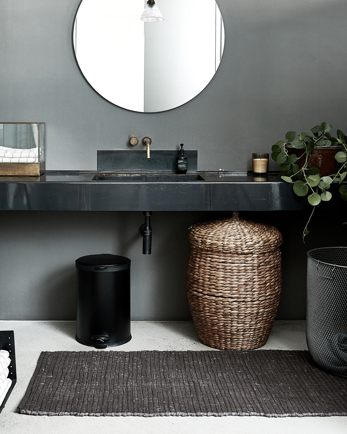 Teppich, Chindi in Grau präsentiert im Onlineshop von KAQTU Design AG. Teppich ist von House Doctor