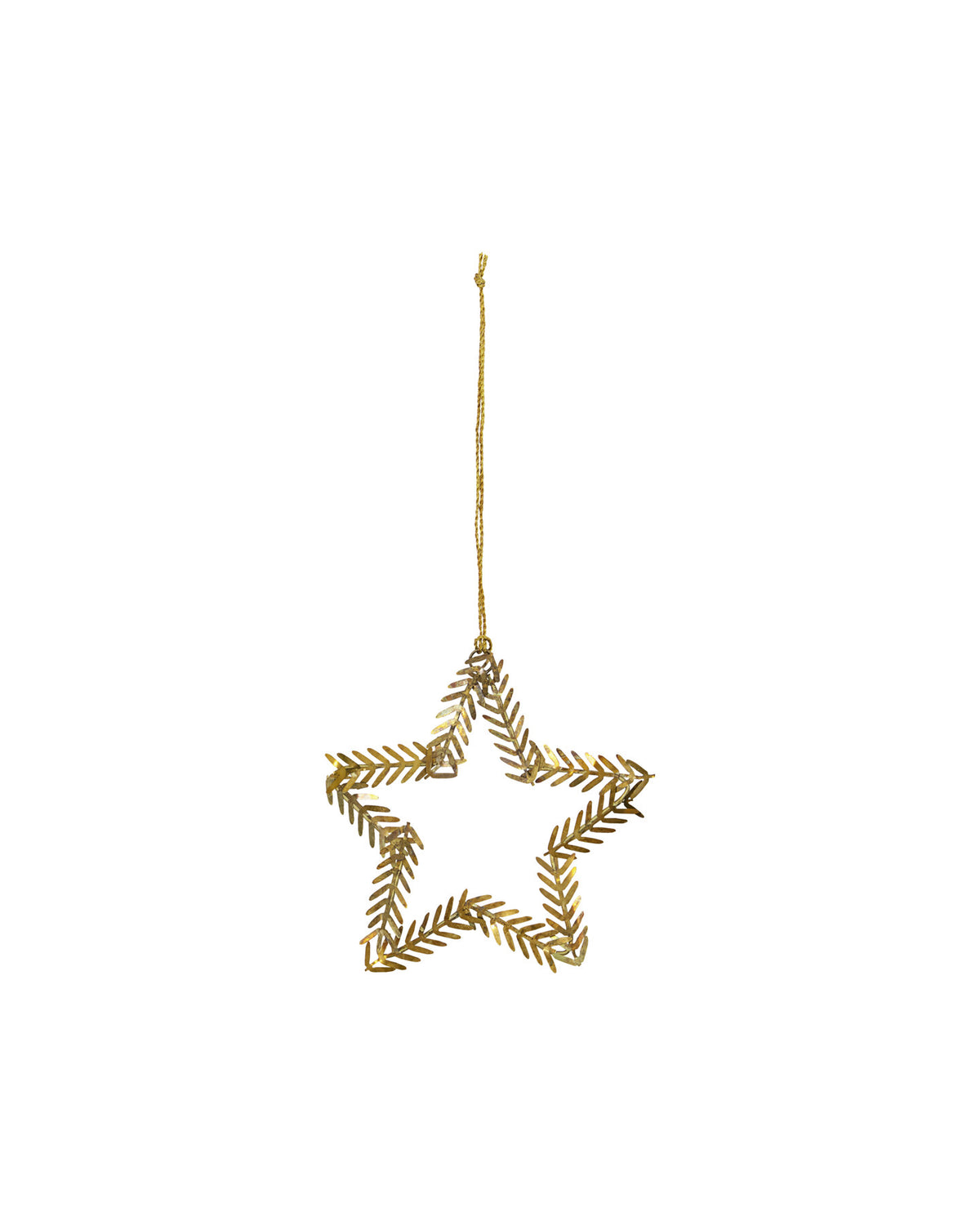 Ornament, Lamet in Messing präsentiert im Onlineshop von KAQTU Design AG. Weihnachtszubehör ist von House Doctor