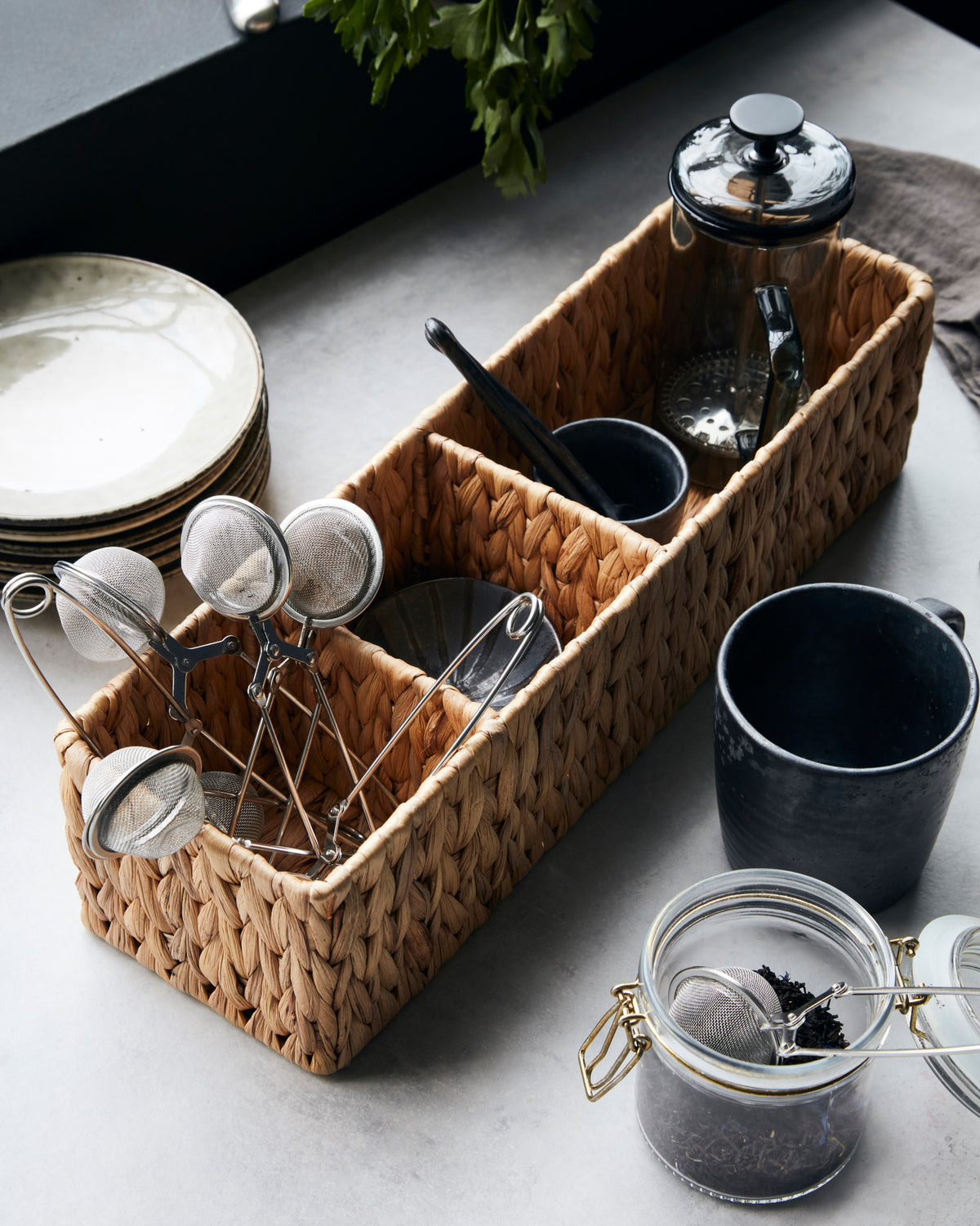 Aufbewahrungsbox Store in Natur präsentiert im Onlineshop von KAQTU Design AG. Aufbewahrungskorb ist von House Doctor