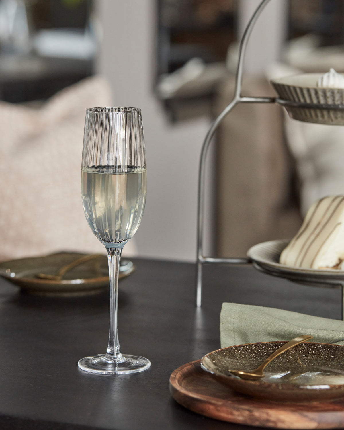 Sektglas, HDRill, Klar in Klar präsentiert im Onlineshop von KAQTU Design AG. Champagner Flutes ist von House Doctor