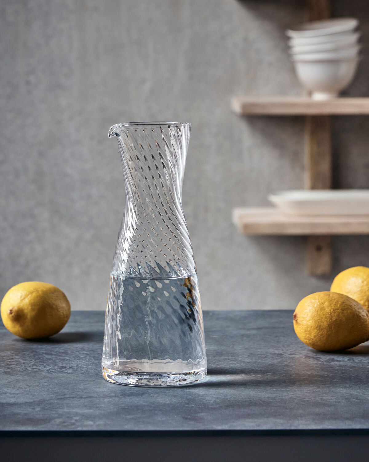 Karaffe, HDRill, Klar in Klar präsentiert im Onlineshop von KAQTU Design AG. Krug ist von House Doctor