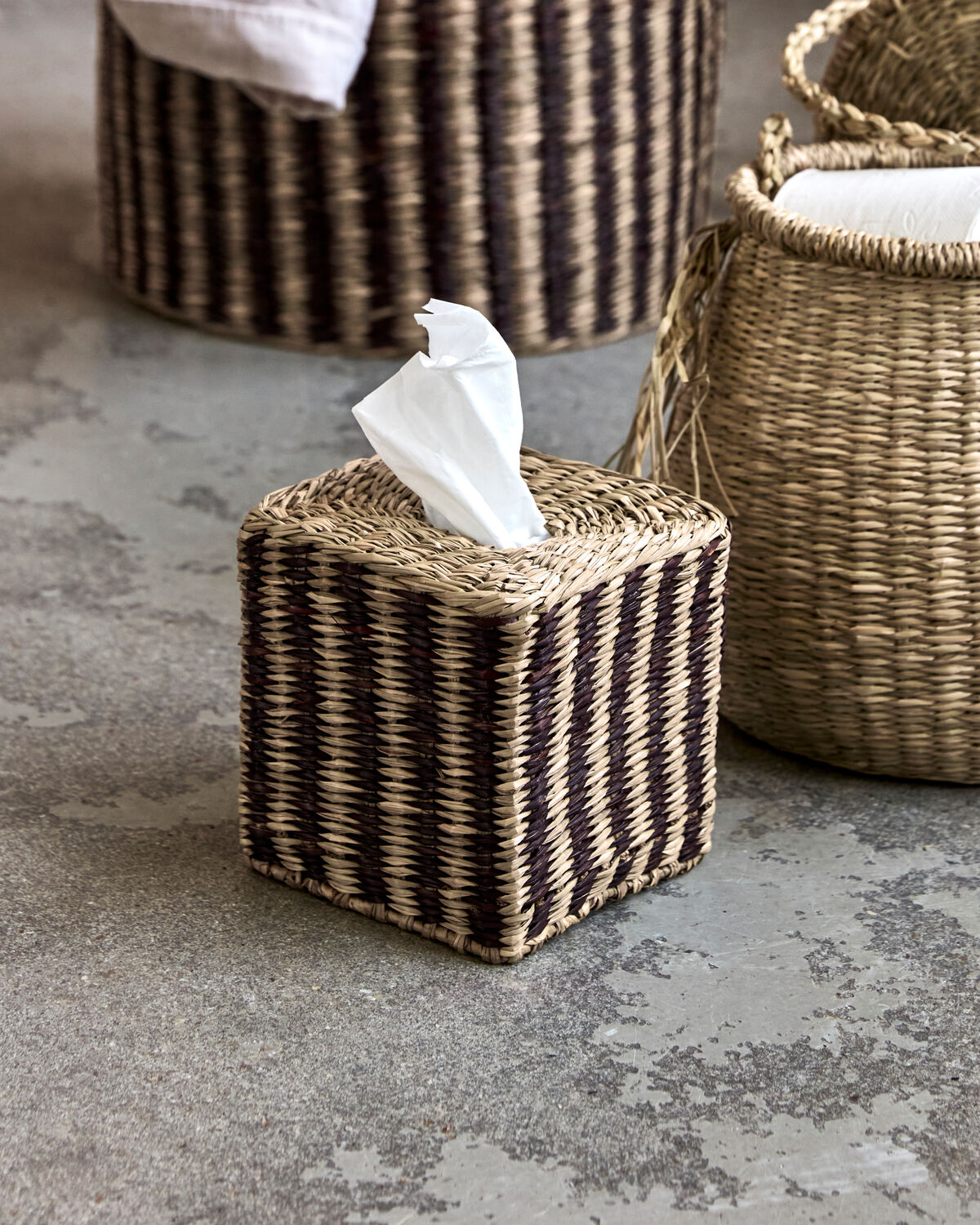 Taschentuchbox, HDClean, Natur;Braun in Natur, Braun präsentiert im Onlineshop von KAQTU Design AG. Badzubehör ist von House Doctor