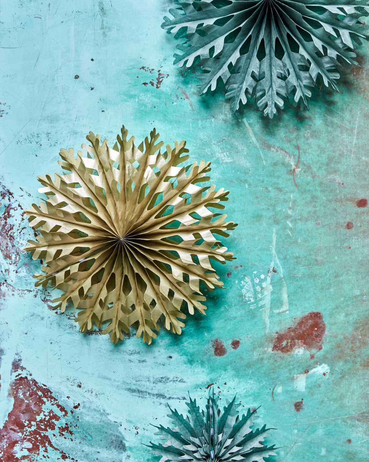 Papierfächer, HDFold, Gold in Gold präsentiert im Onlineshop von KAQTU Design AG. Weihnachtszubehör ist von House Doctor