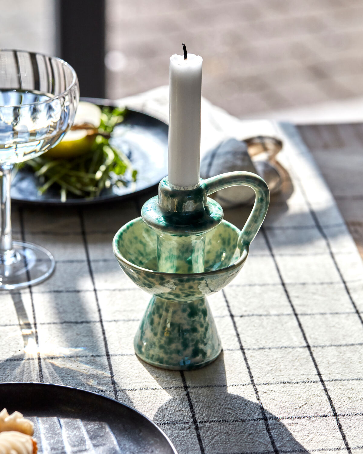 Kerzenständer, HDDiva, Grün in Grün präsentiert im Onlineshop von KAQTU Design AG. Kerzenständer ist von House Doctor