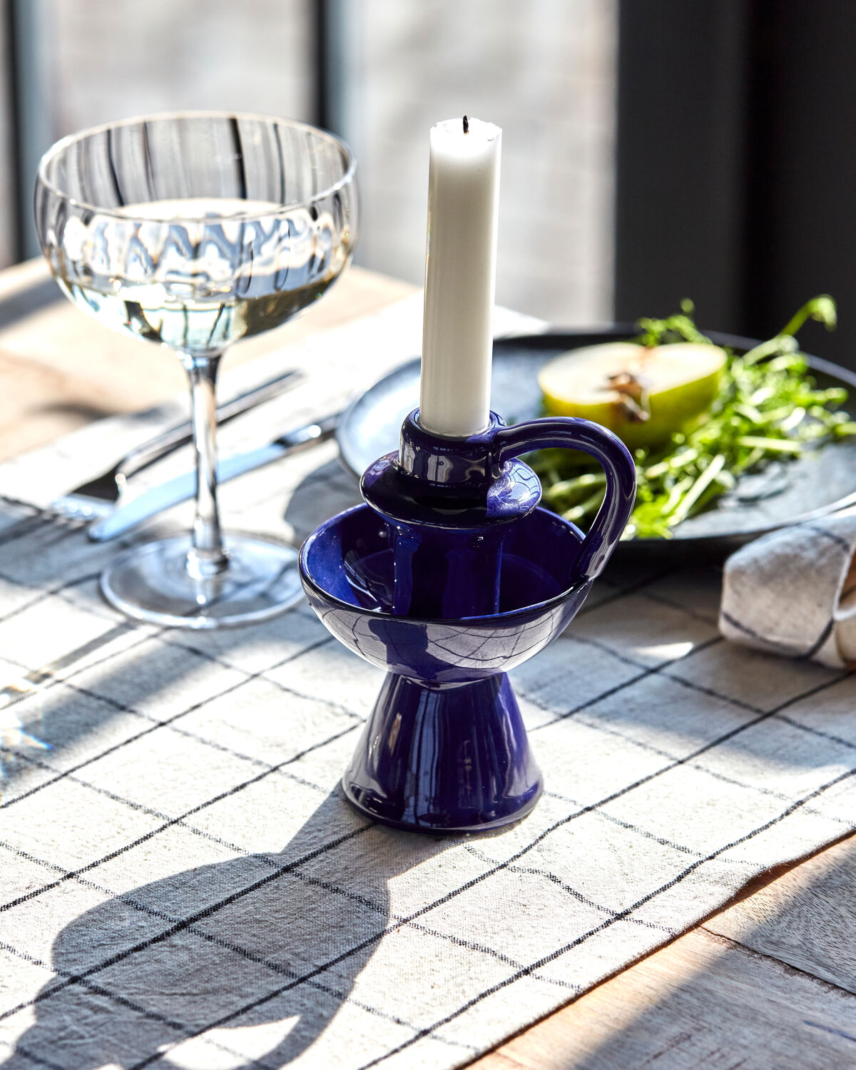 Kerzenständer, HDDiva, Blau in Blau präsentiert im Onlineshop von KAQTU Design AG. Kerzenständer ist von House Doctor