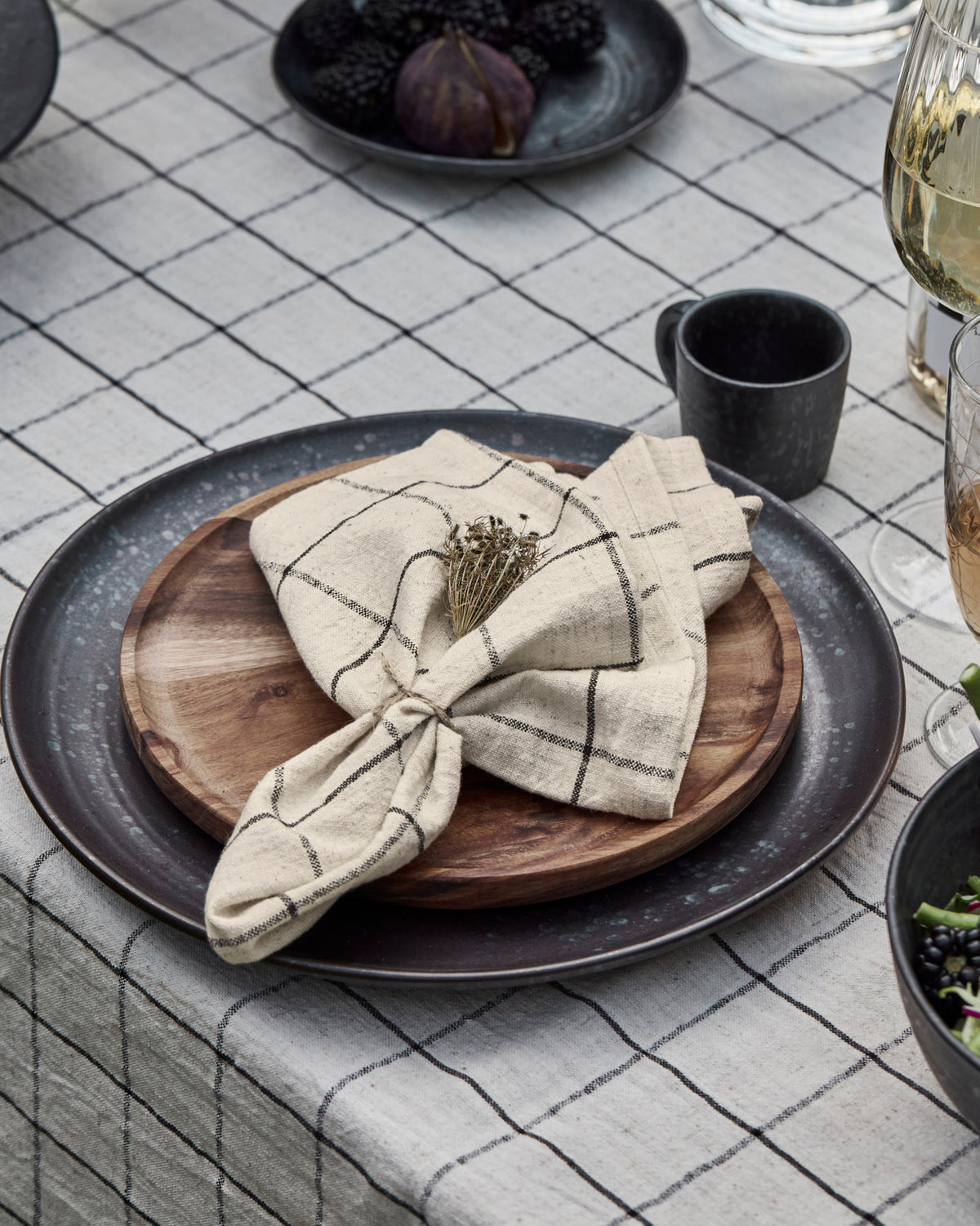 Servietten, HDJoin, Schwarz;Off-White in Schwarz, Off-White präsentiert im Onlineshop von KAQTU Design AG. Servietten ist von House Doctor