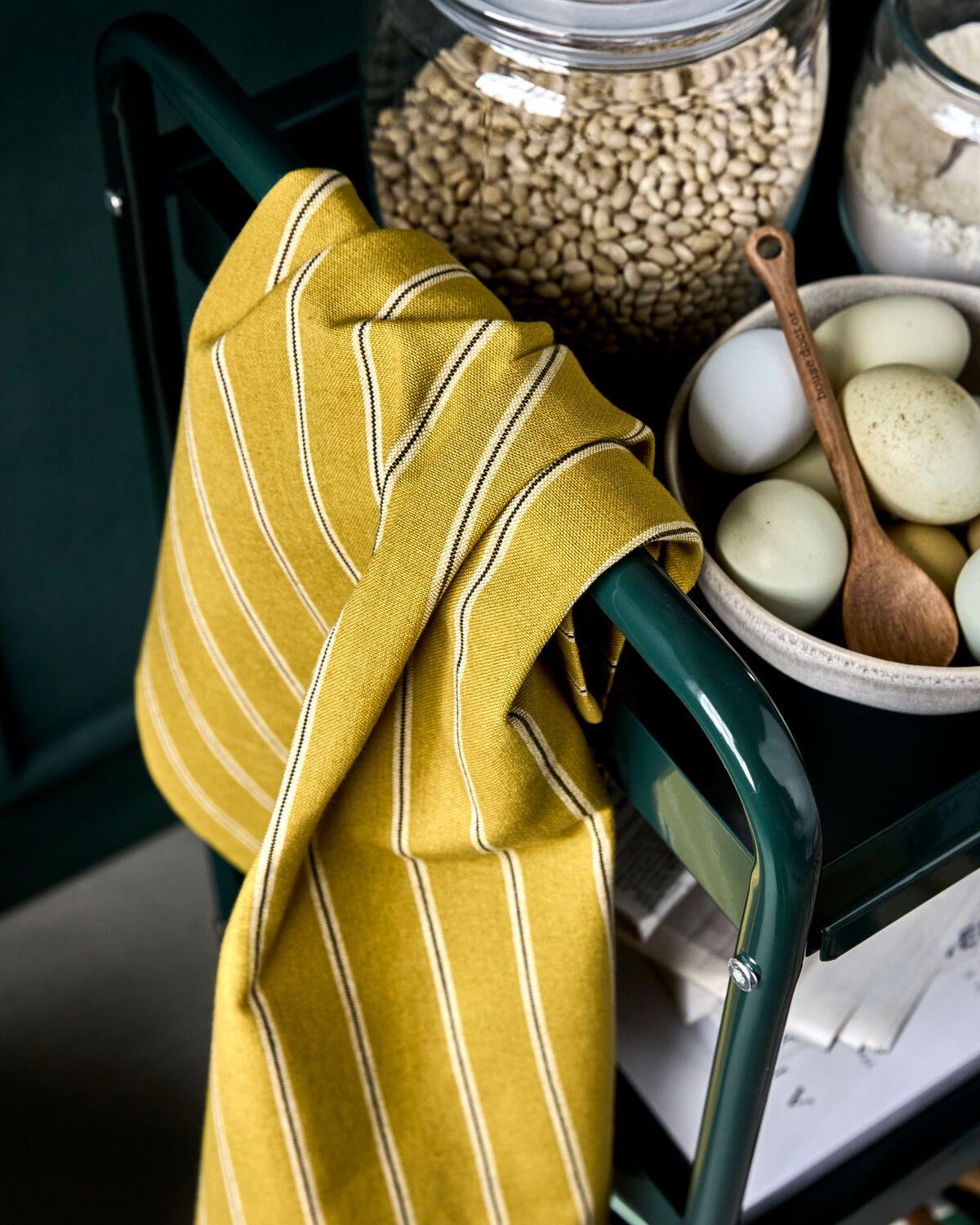 Schürze, HDCook, Senfgelb in Senfgelb präsentiert im Onlineshop von KAQTU Design AG. Küchenhelfer ist von House Doctor